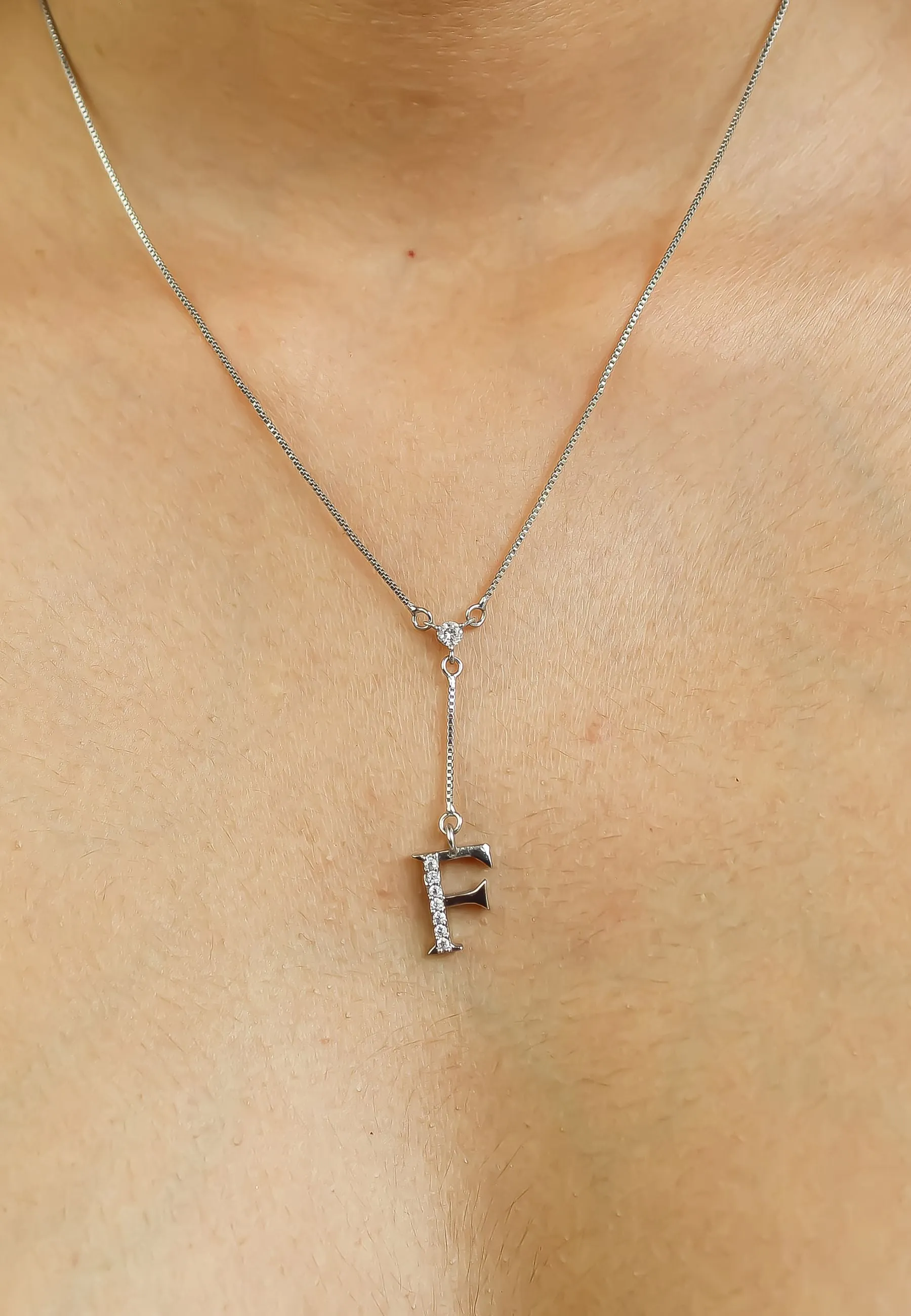 Silver-plated Alphabet Necklaces