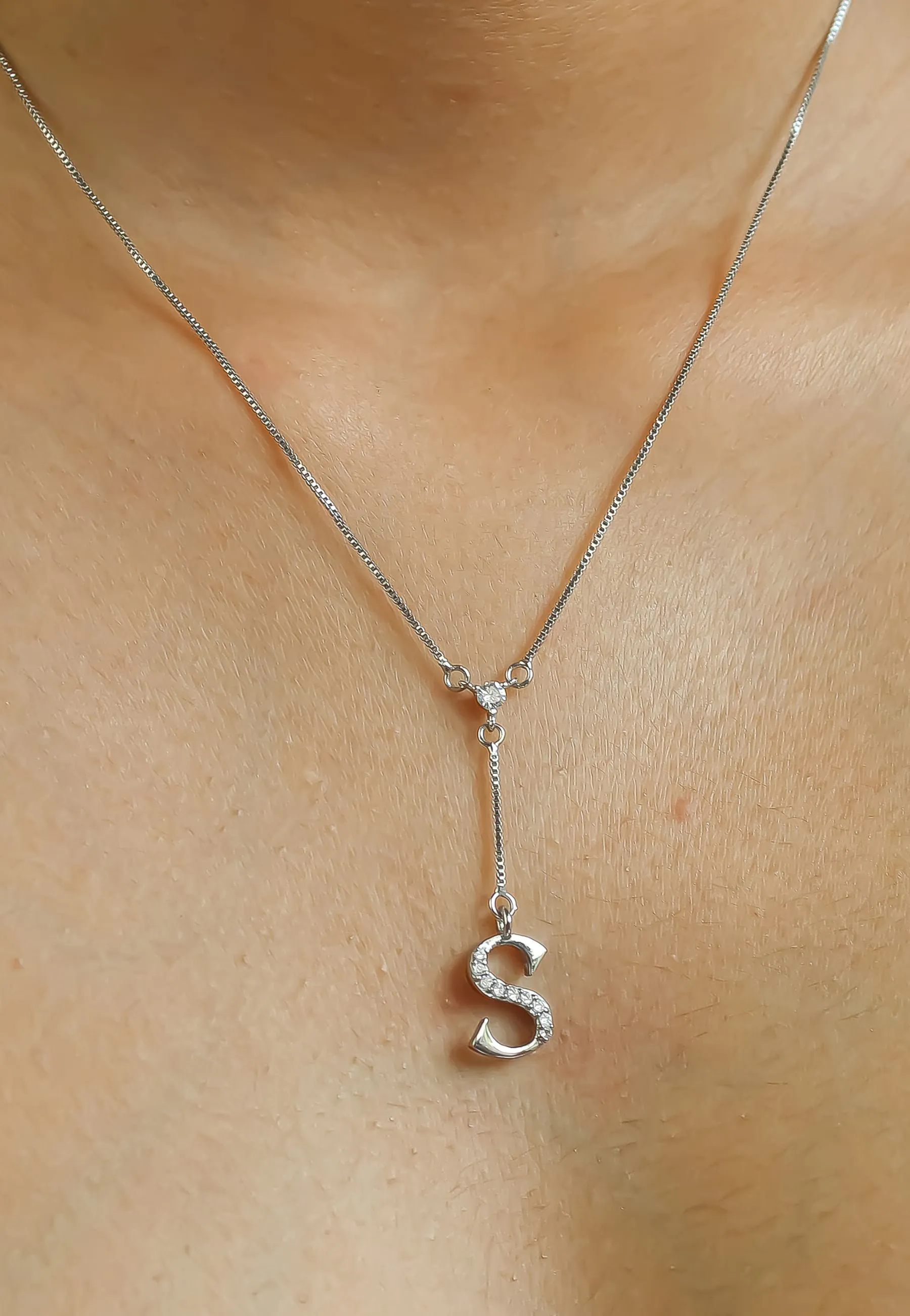 Silver-plated Alphabet Necklaces