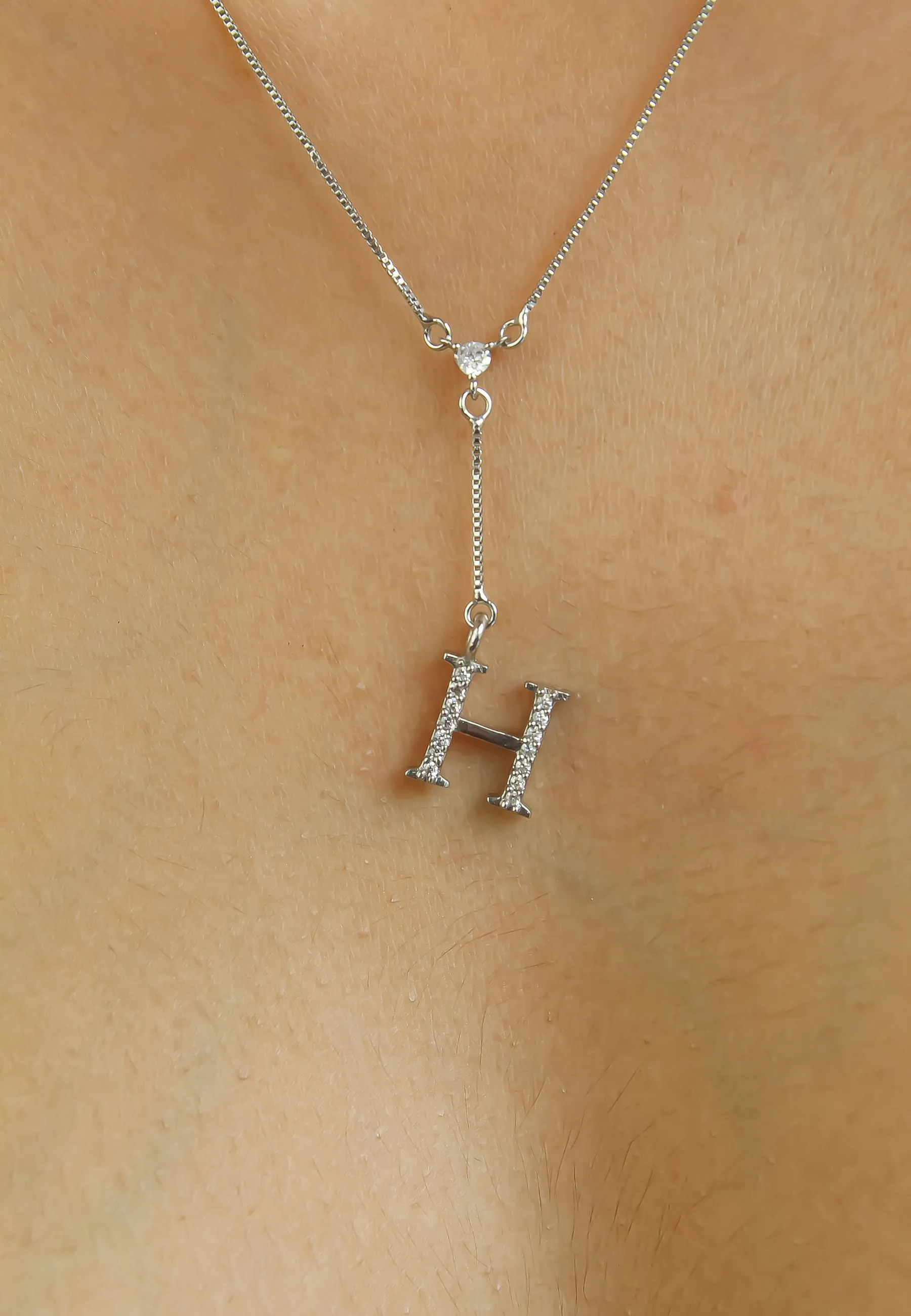 Silver-plated Alphabet Necklaces