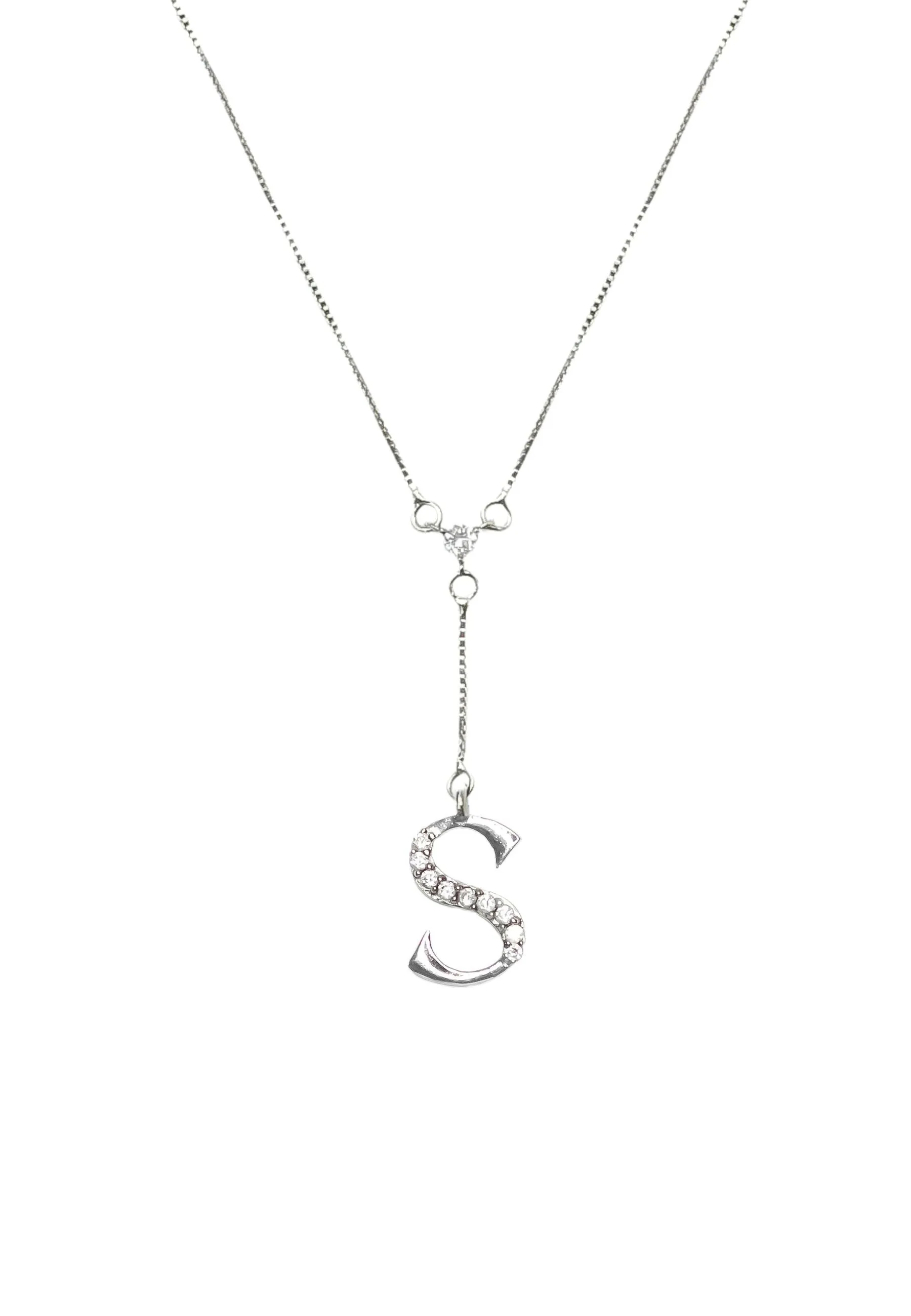 Silver-plated Alphabet Necklaces