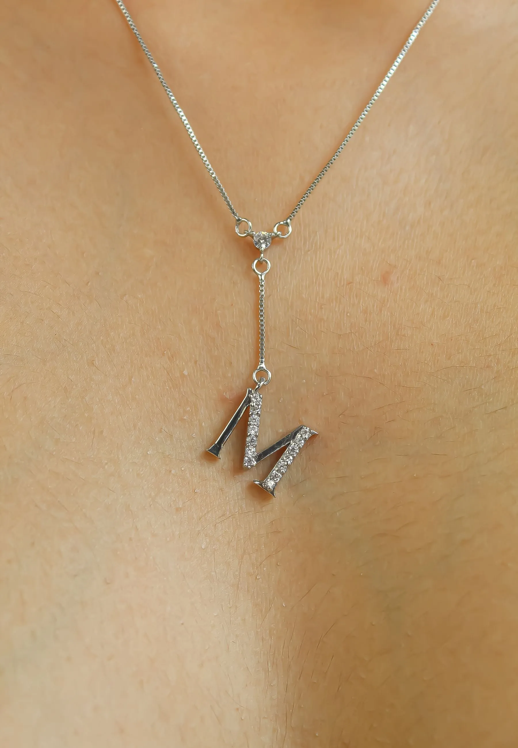Silver-plated Alphabet Necklaces