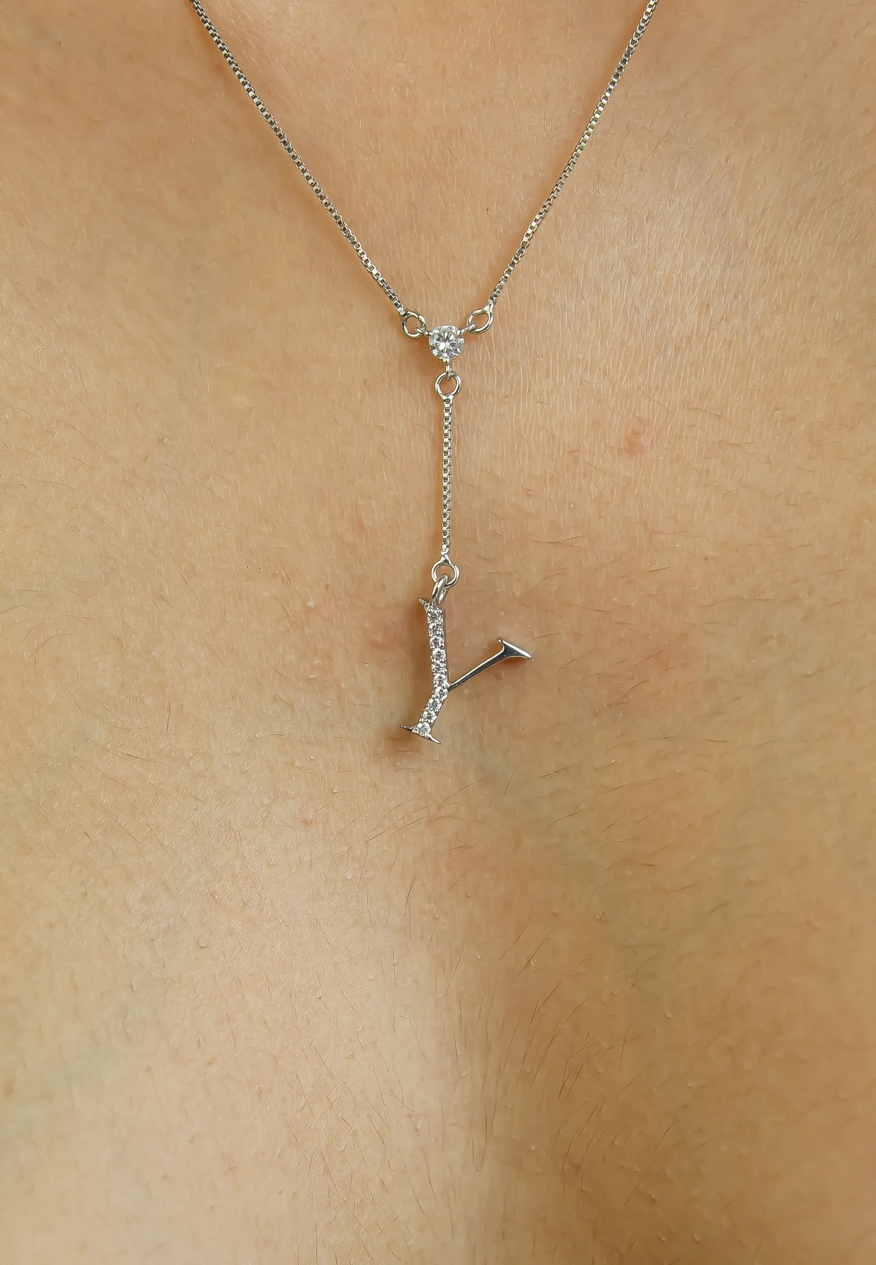 Silver-plated Alphabet Necklaces