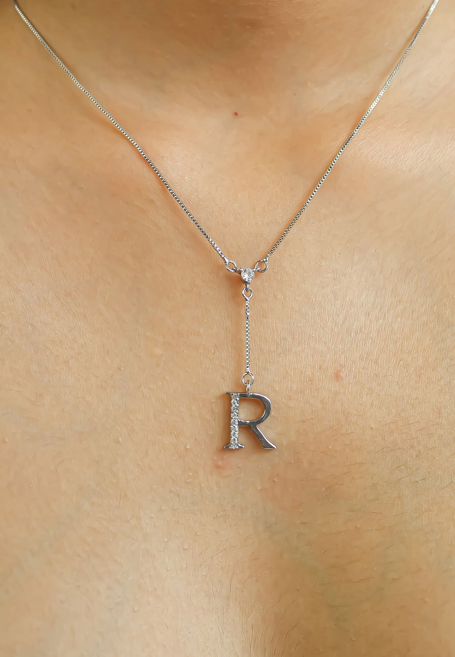 Silver-plated Alphabet Necklaces