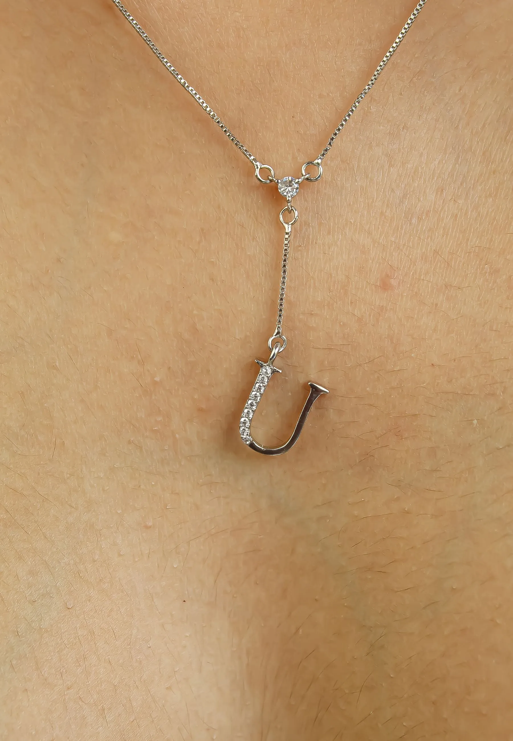 Silver-plated Alphabet Necklaces