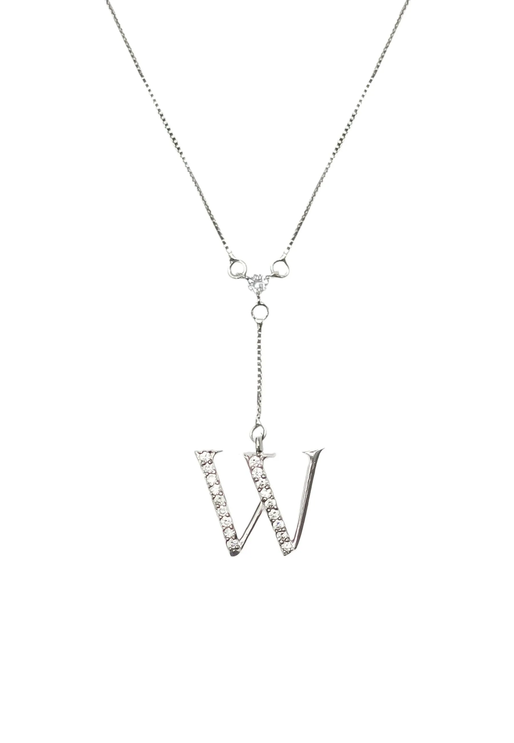 Silver-plated Alphabet Necklaces