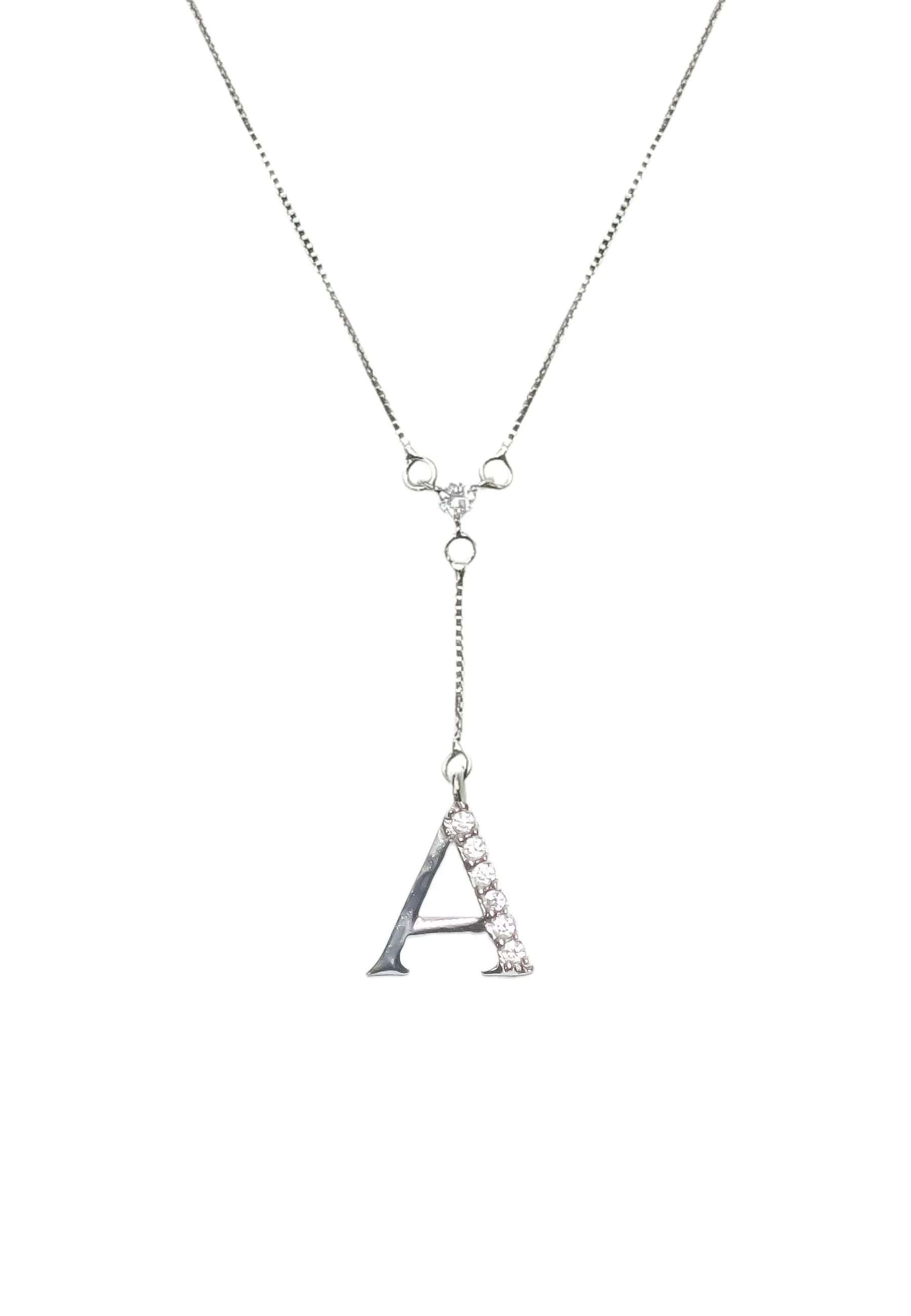 Silver-plated Alphabet Necklaces