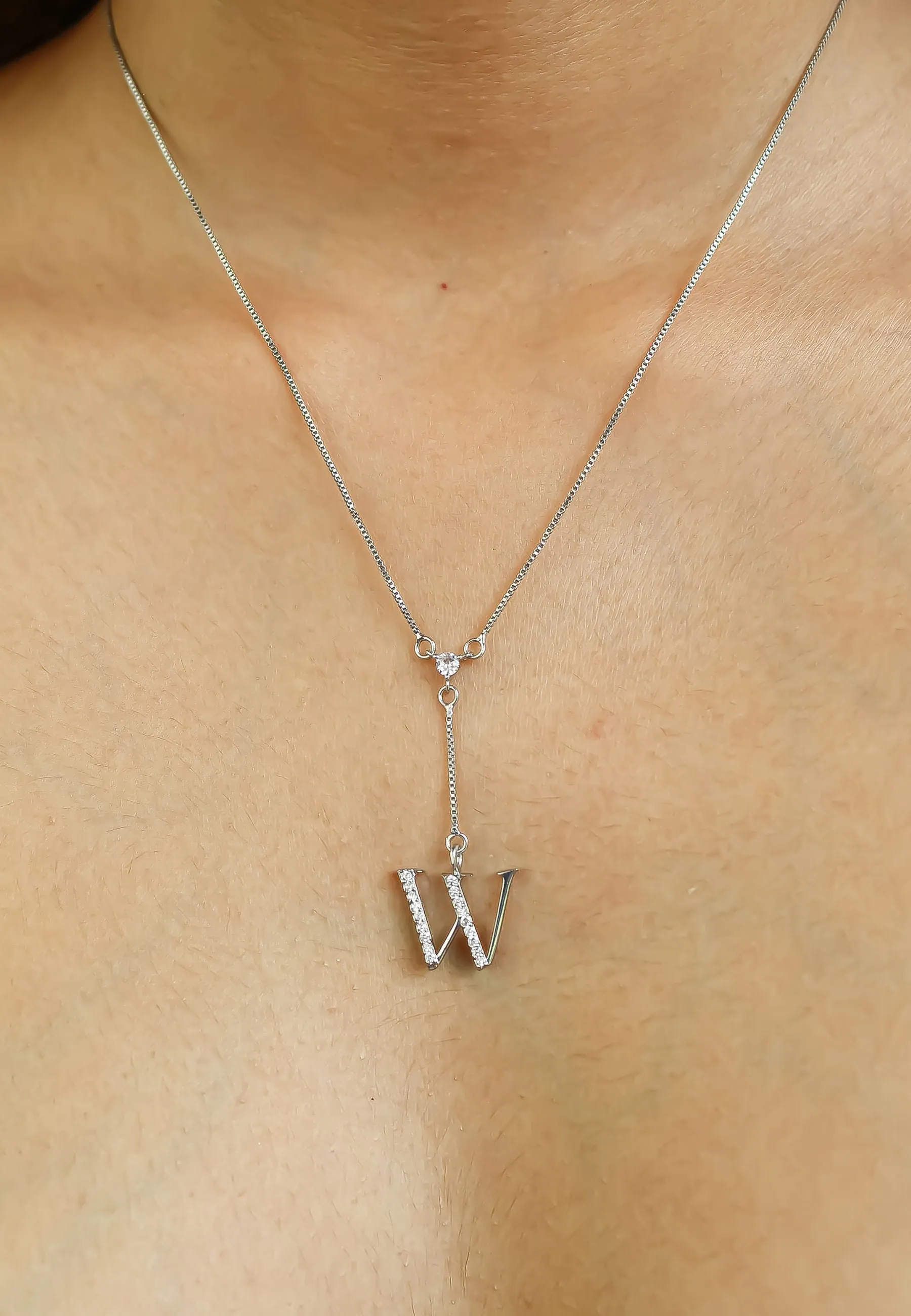 Silver-plated Alphabet Necklaces