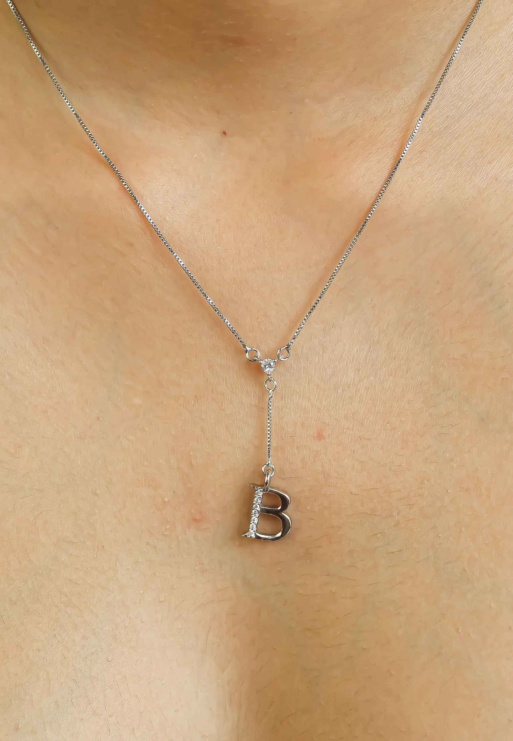 Silver-plated Alphabet Necklaces