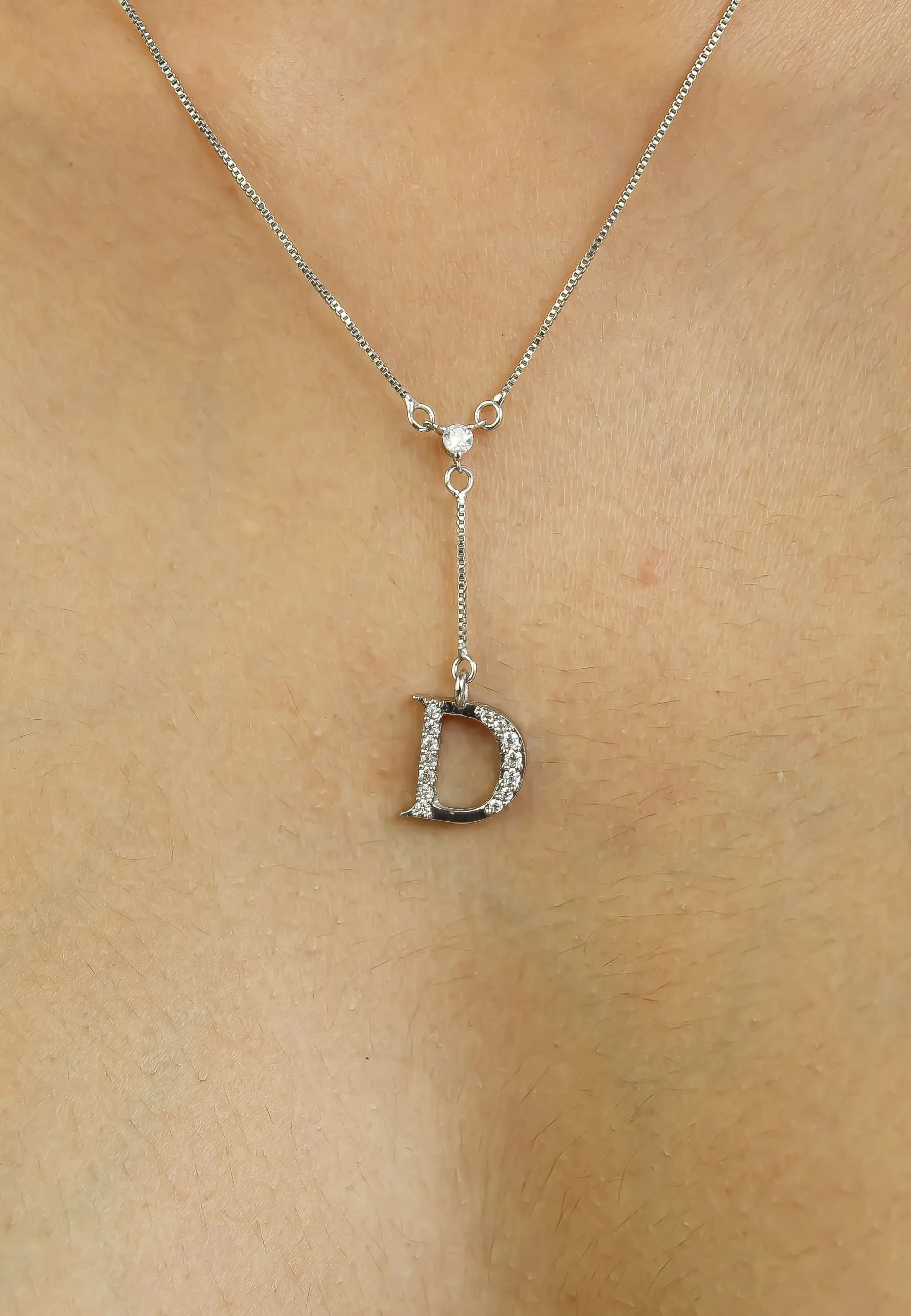 Silver-plated Alphabet Necklaces