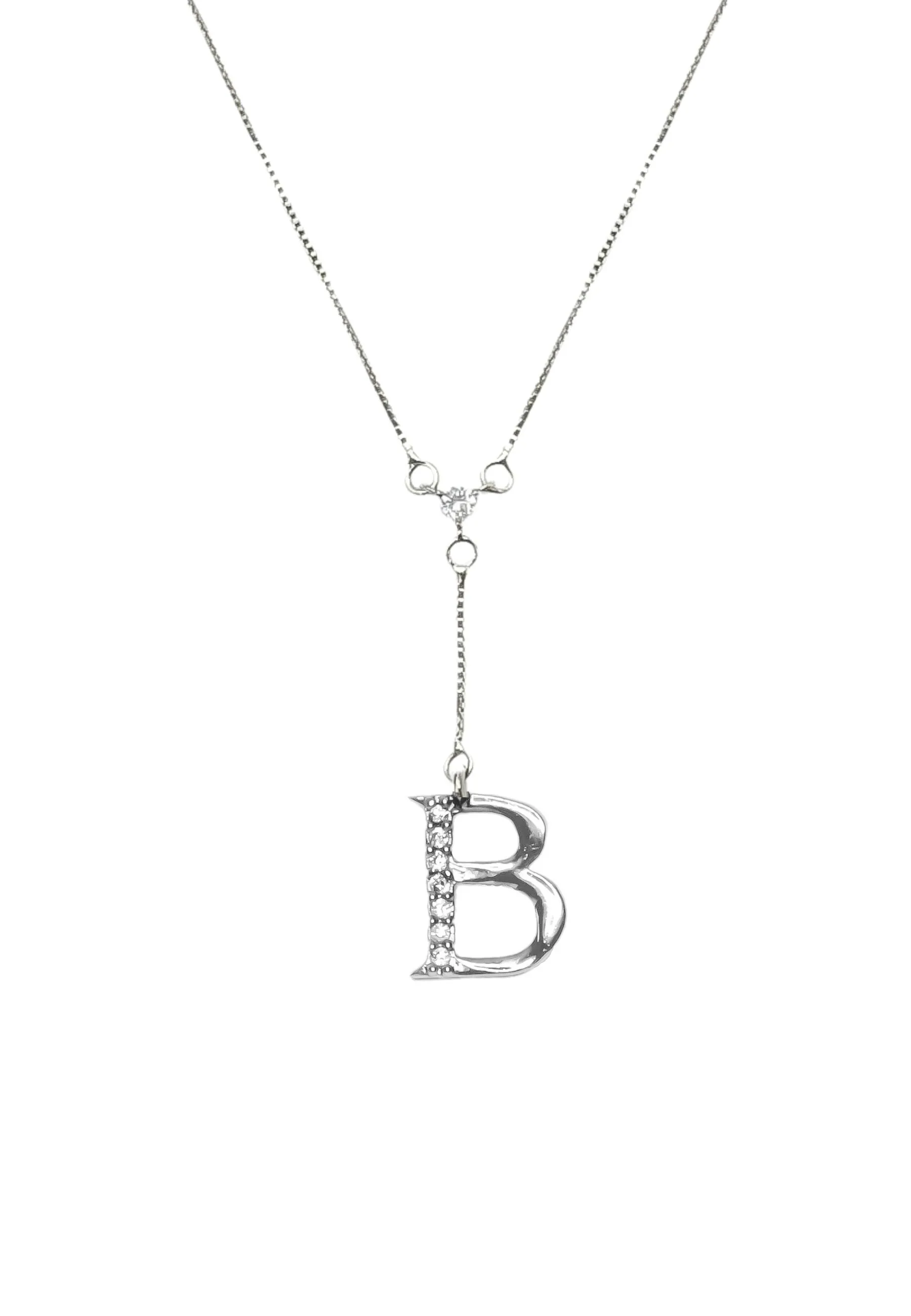 Silver-plated Alphabet Necklaces
