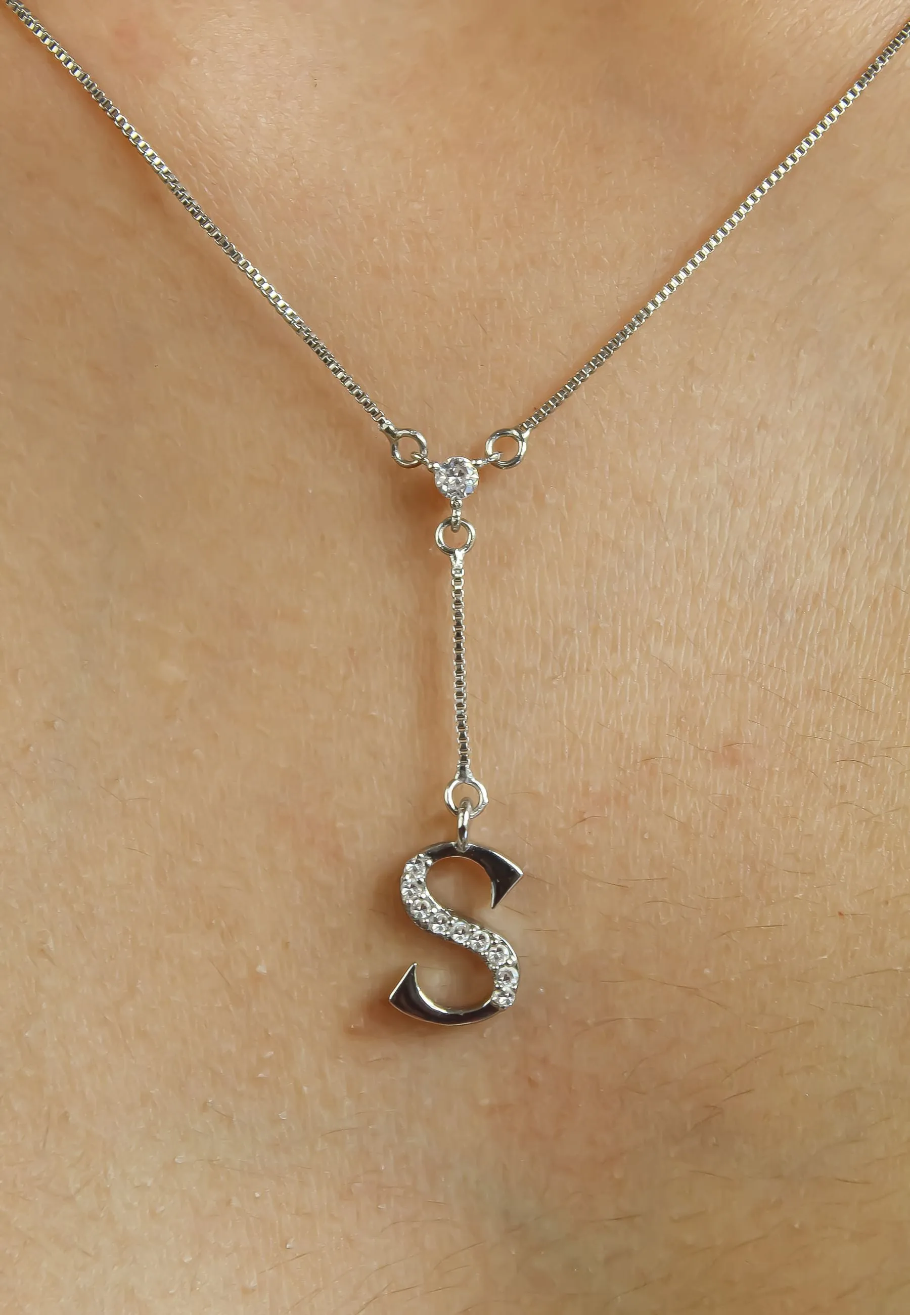 Silver-plated Alphabet Necklaces