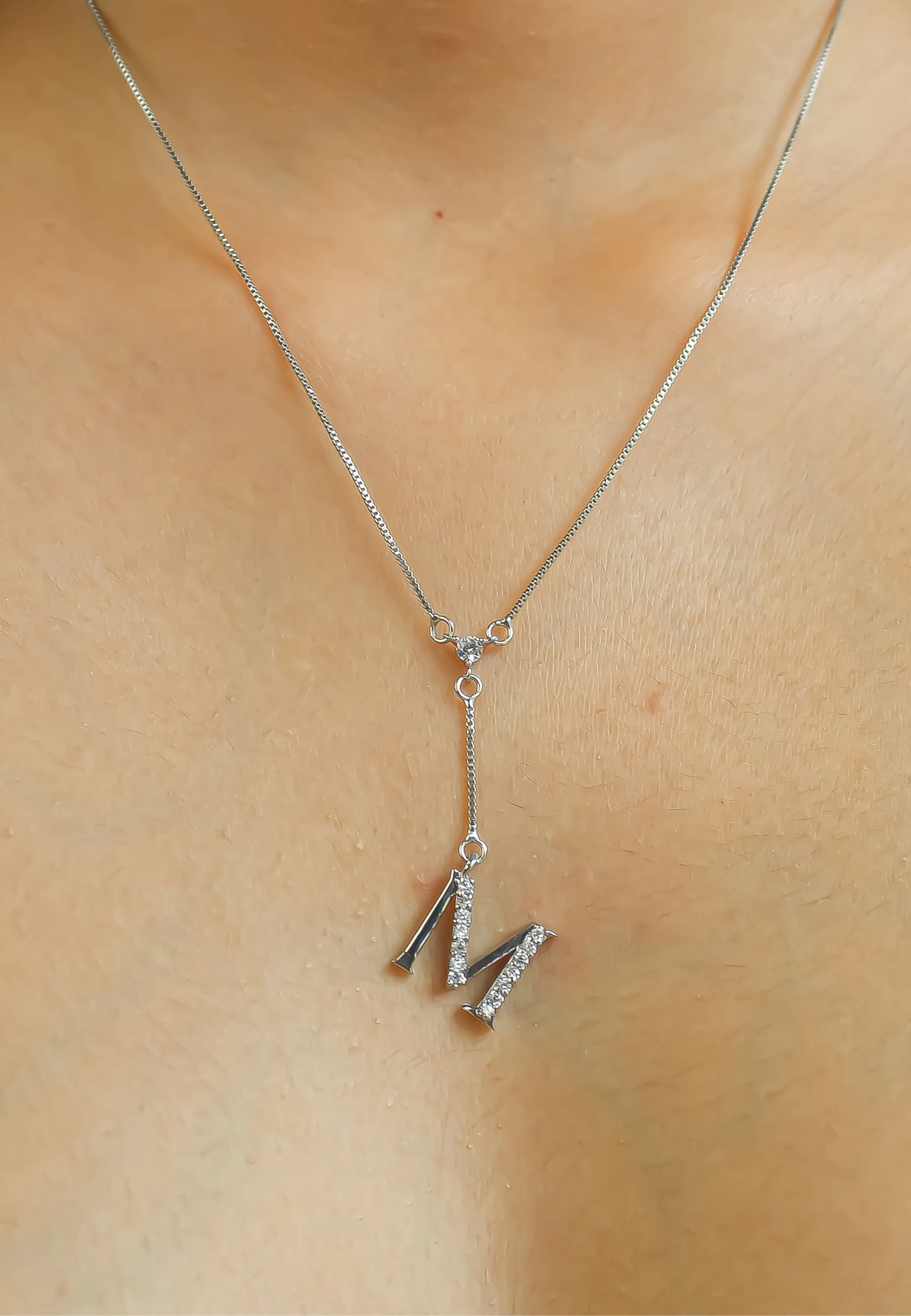 Silver-plated Alphabet Necklaces