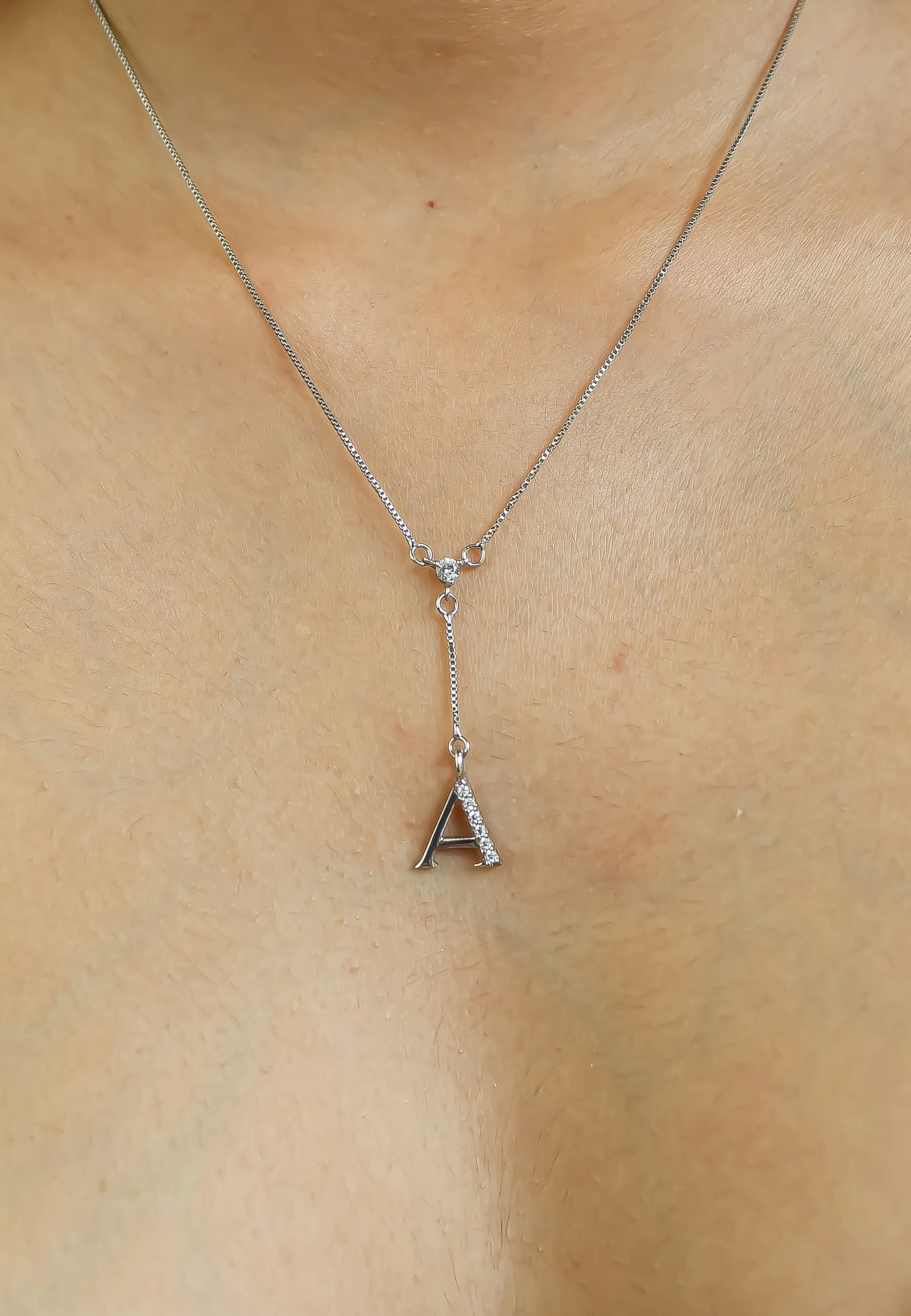 Silver-plated Alphabet Necklaces