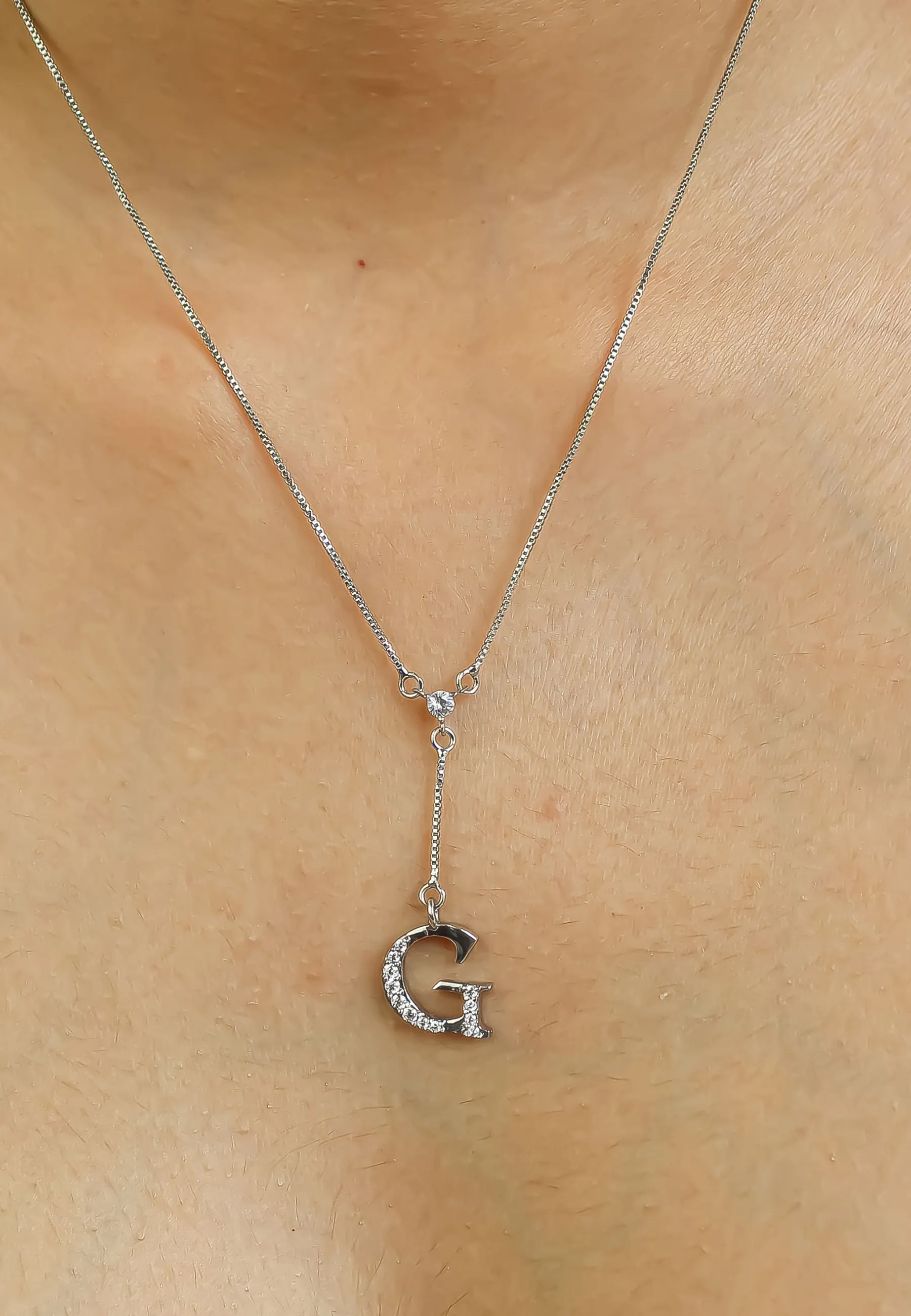 Silver-plated Alphabet Necklaces