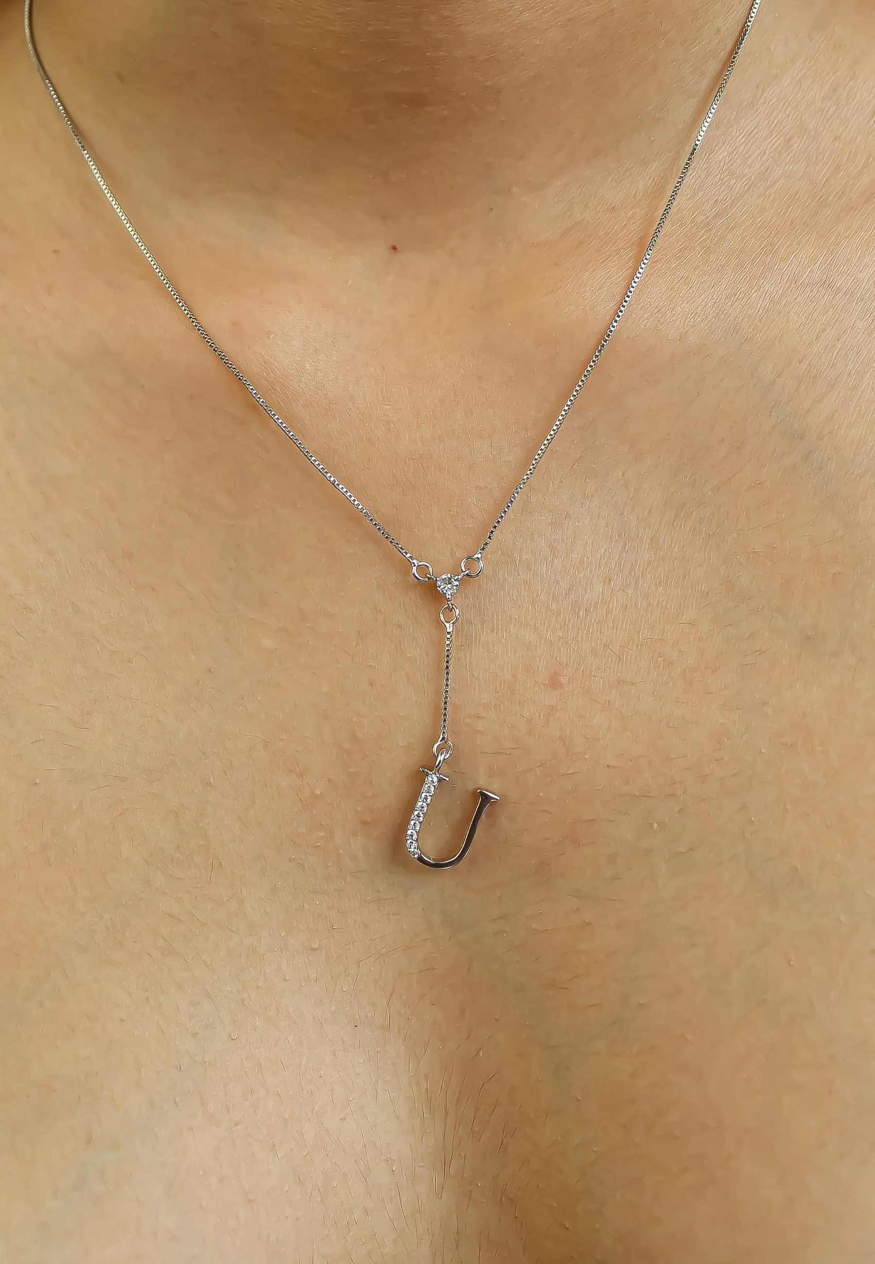 Silver-plated Alphabet Necklaces