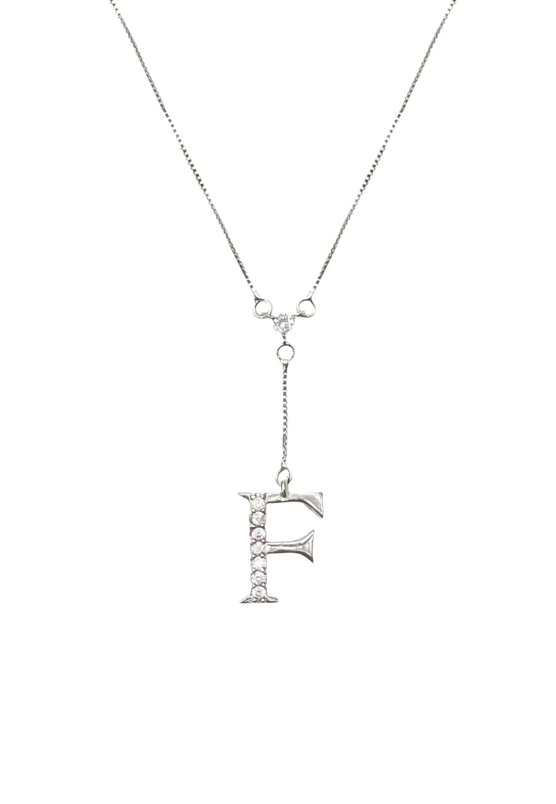 Silver-plated Alphabet Necklaces