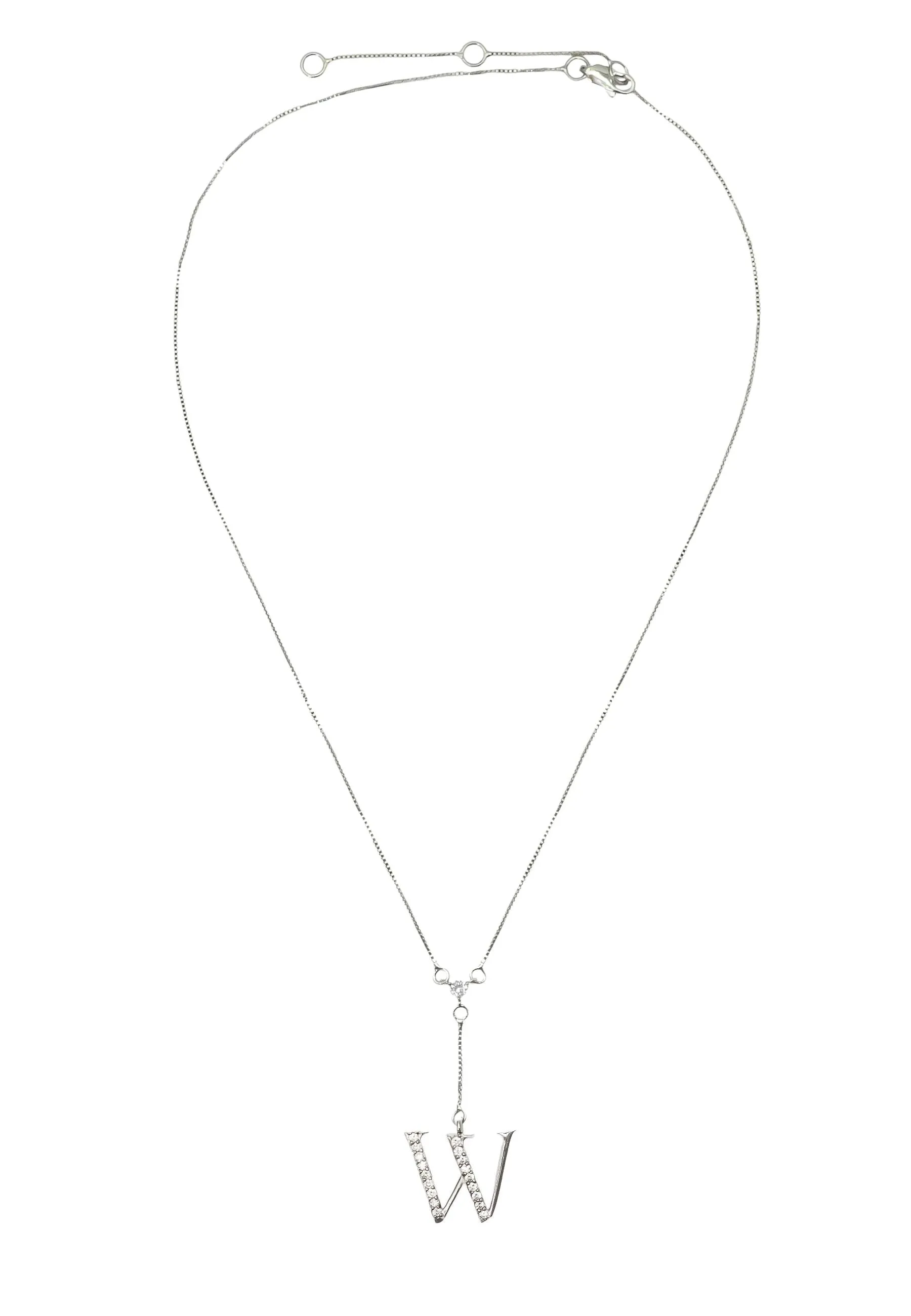 Silver-plated Alphabet Necklaces