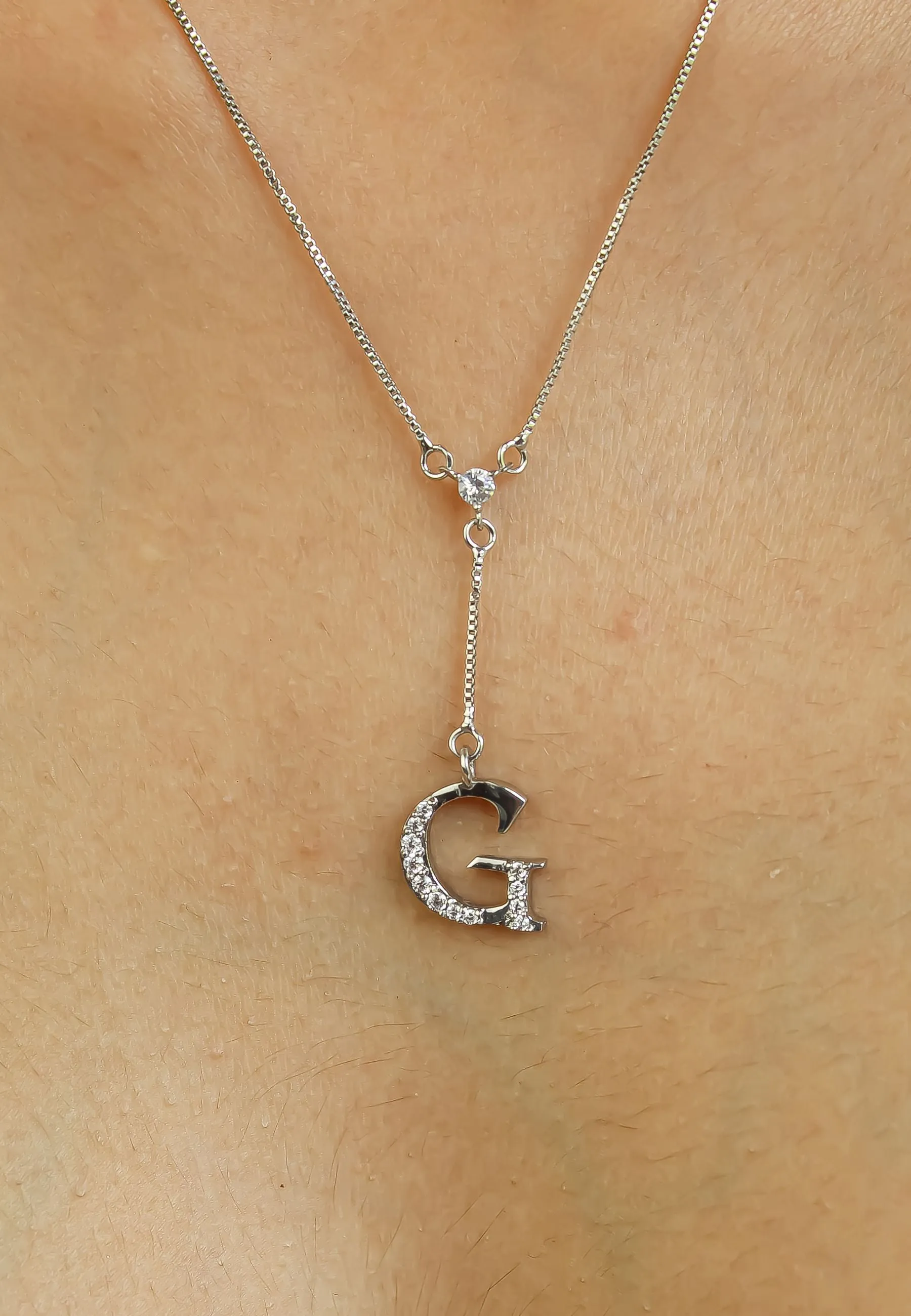 Silver-plated Alphabet Necklaces