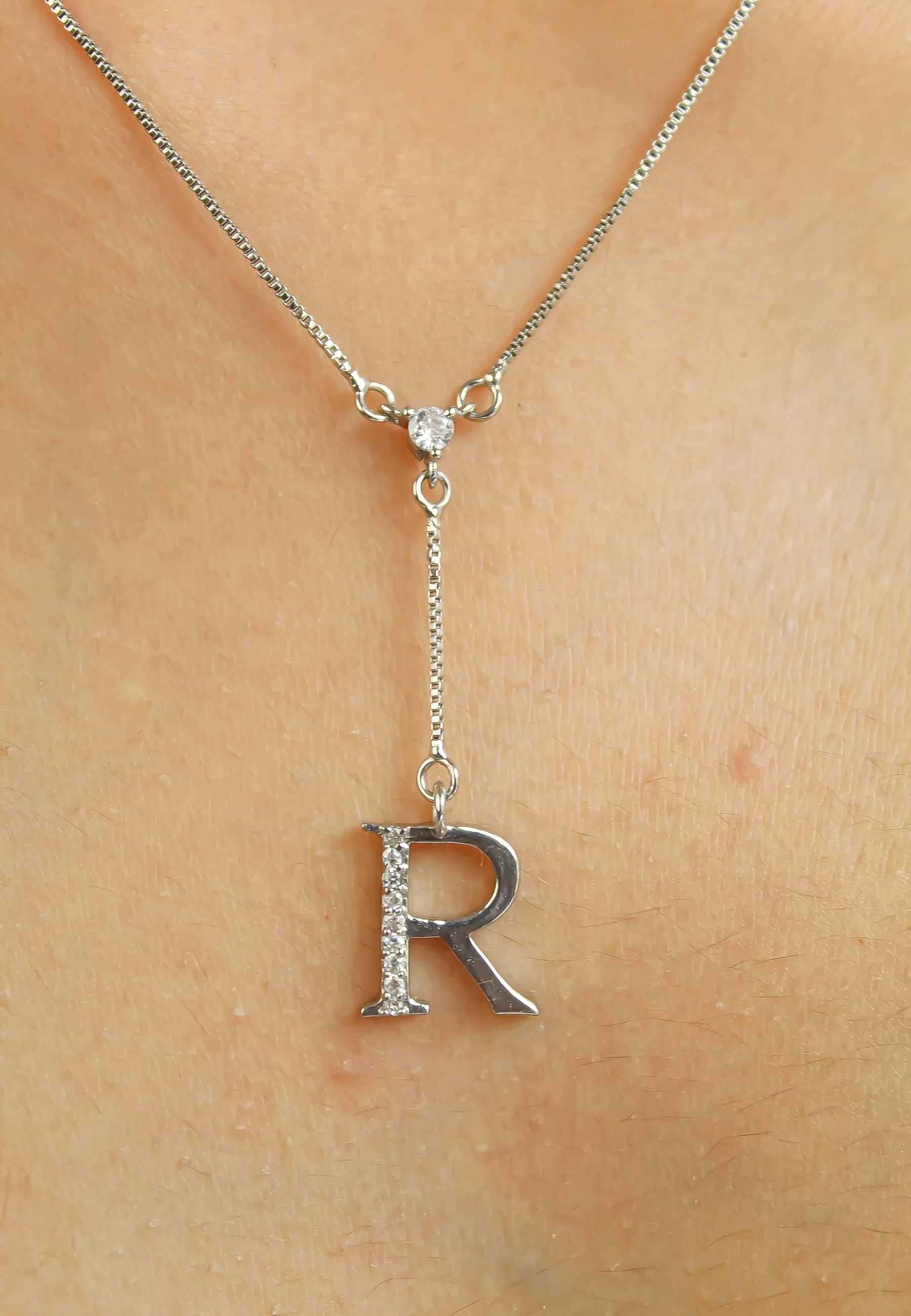 Silver-plated Alphabet Necklaces