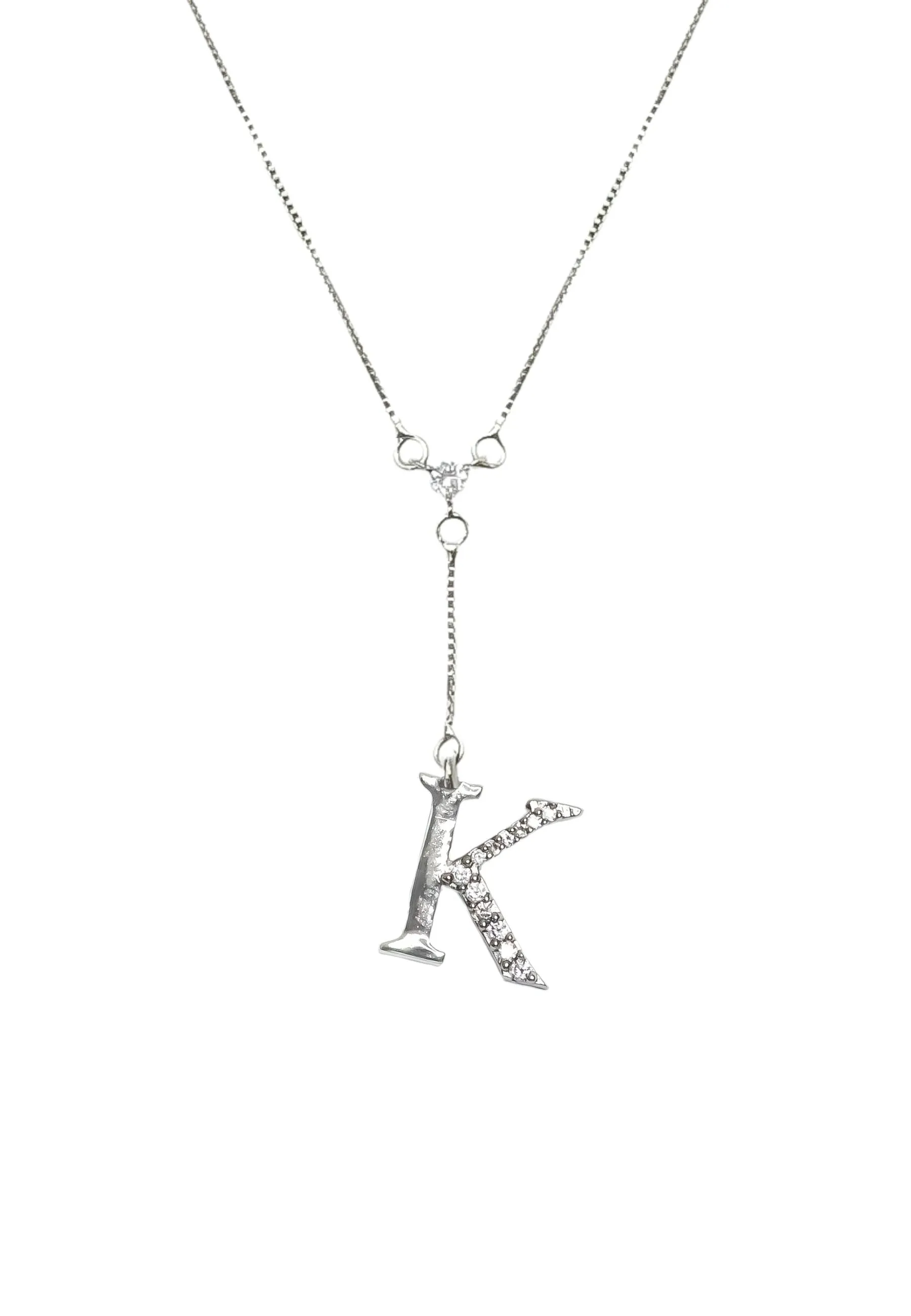 Silver-plated Alphabet Necklaces