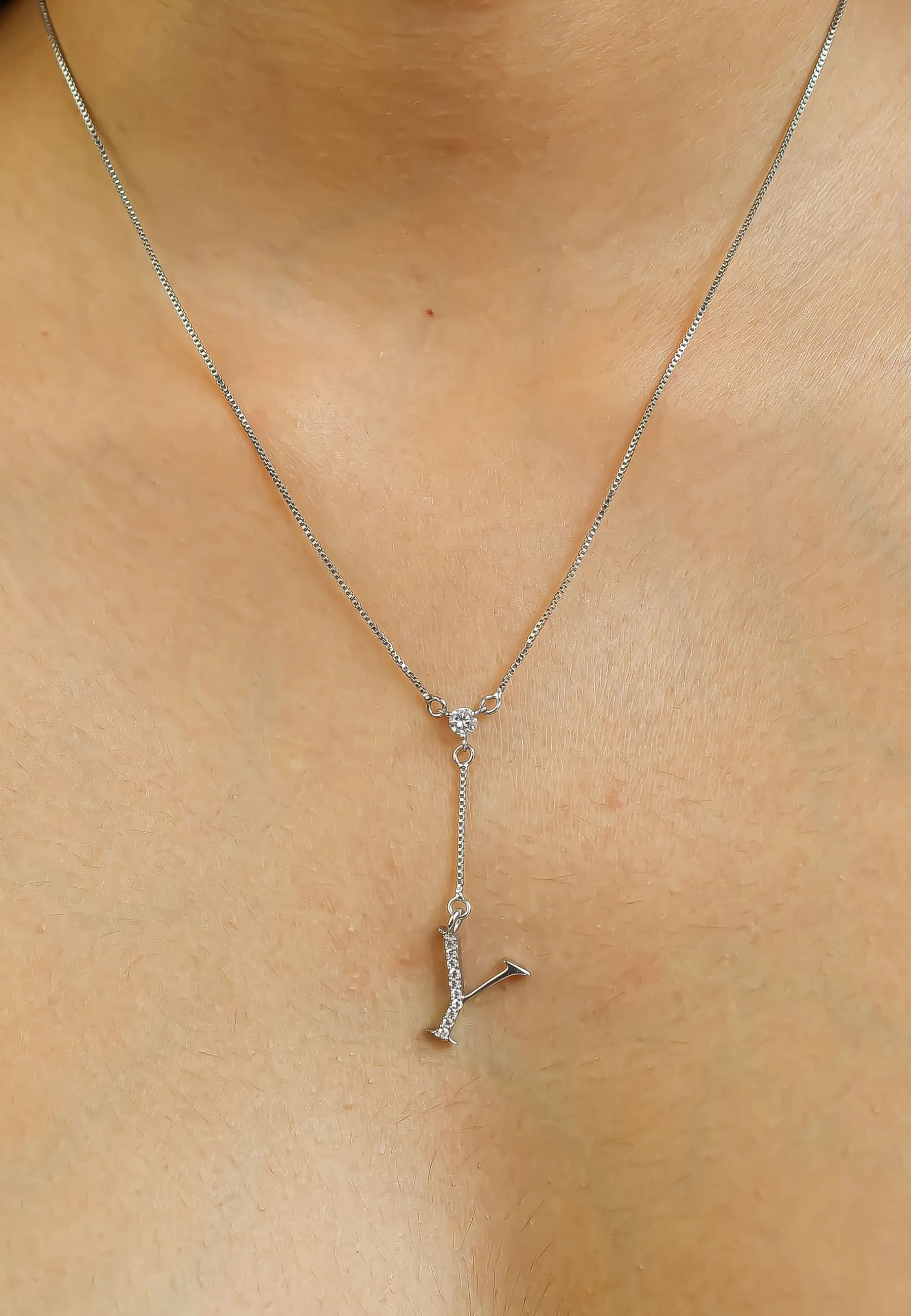 Silver-plated Alphabet Necklaces