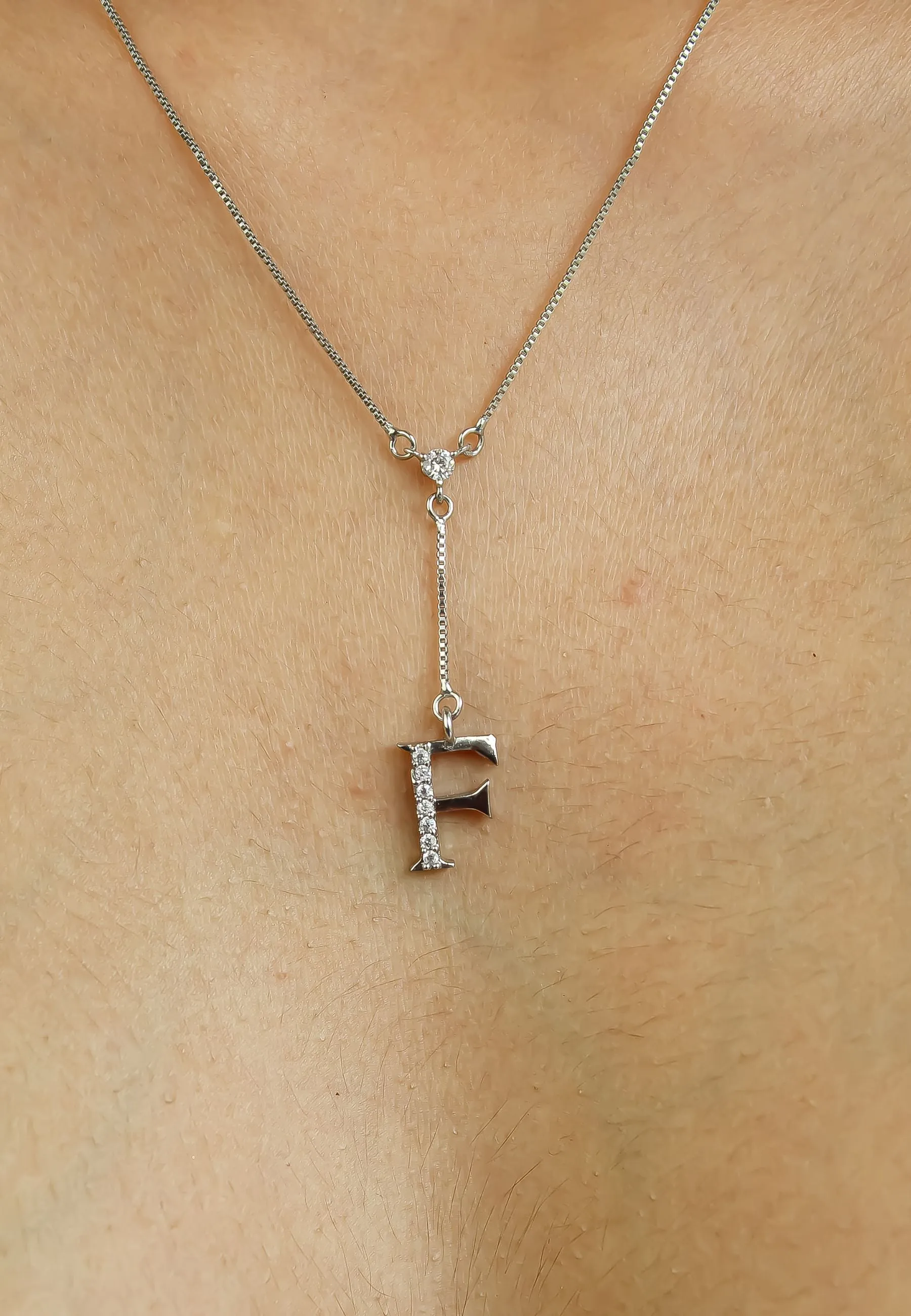 Silver-plated Alphabet Necklaces