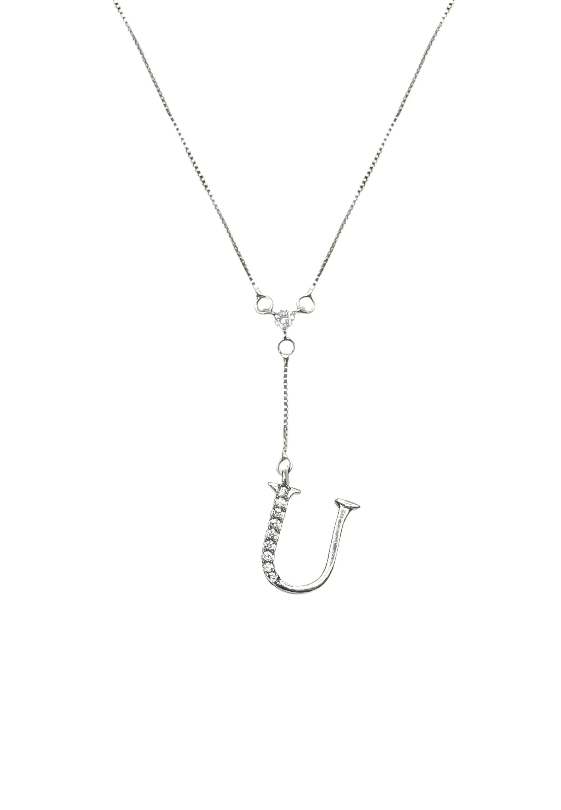 Silver-plated Alphabet Necklaces