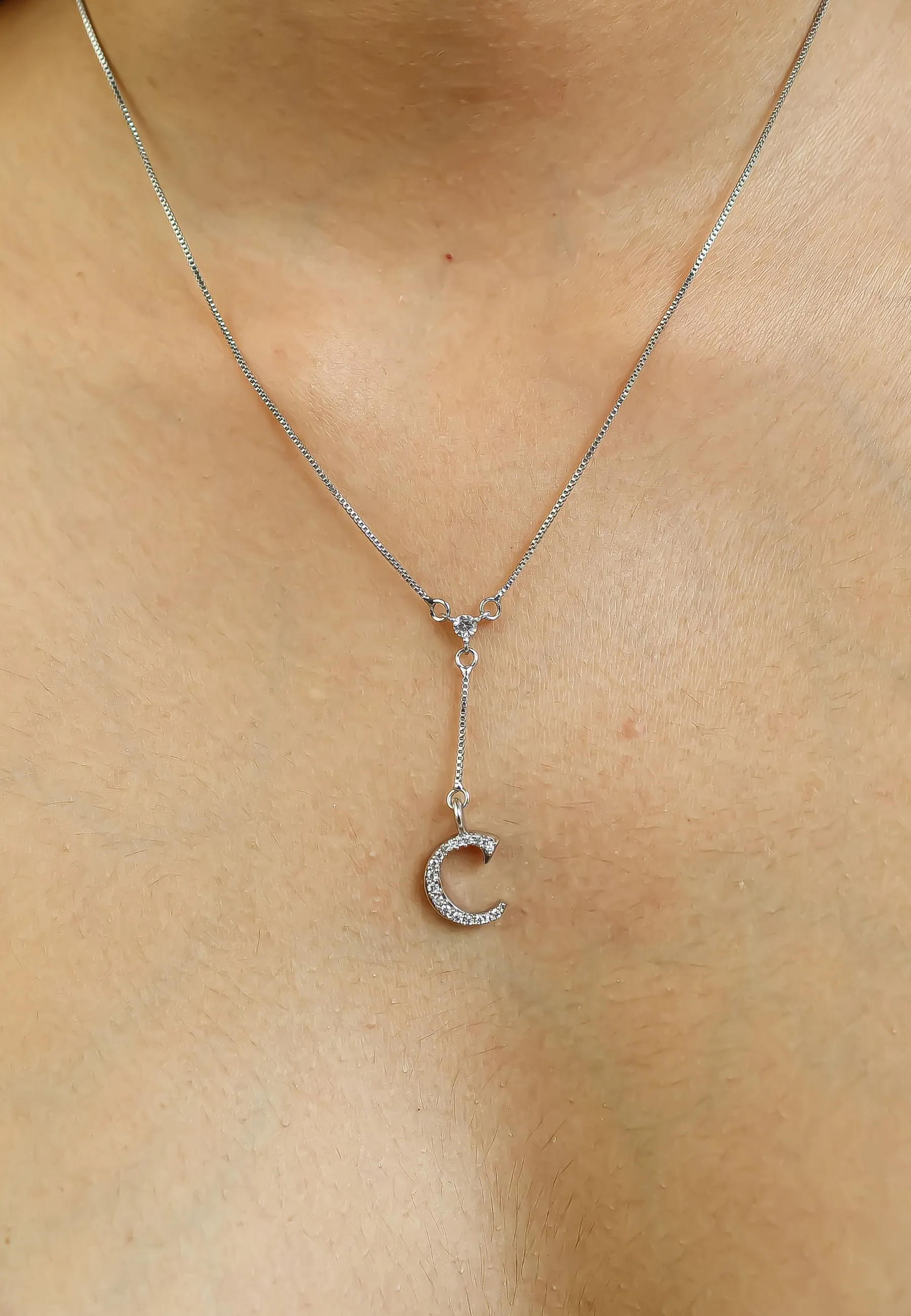 Silver-plated Alphabet Necklaces