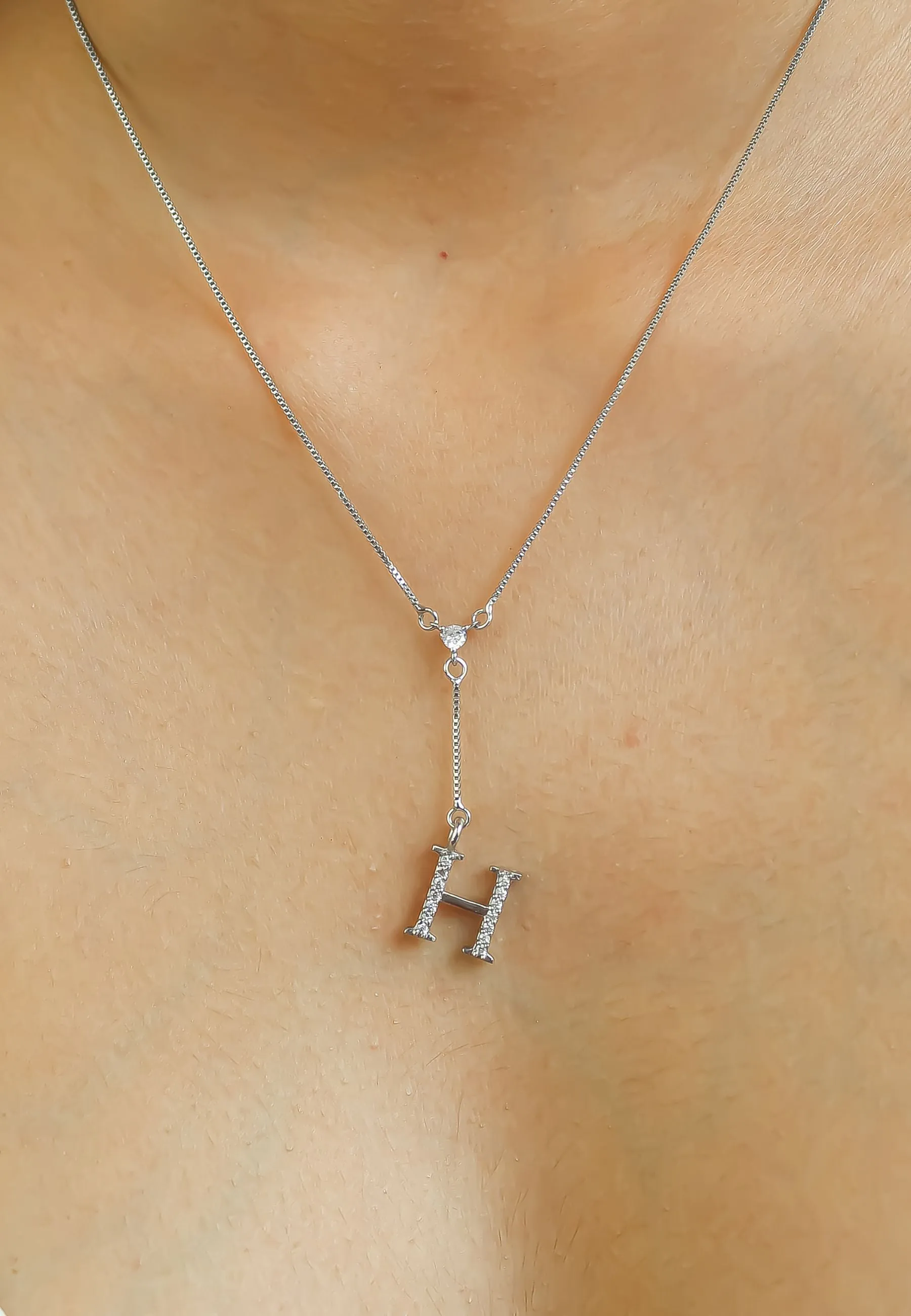Silver-plated Alphabet Necklaces