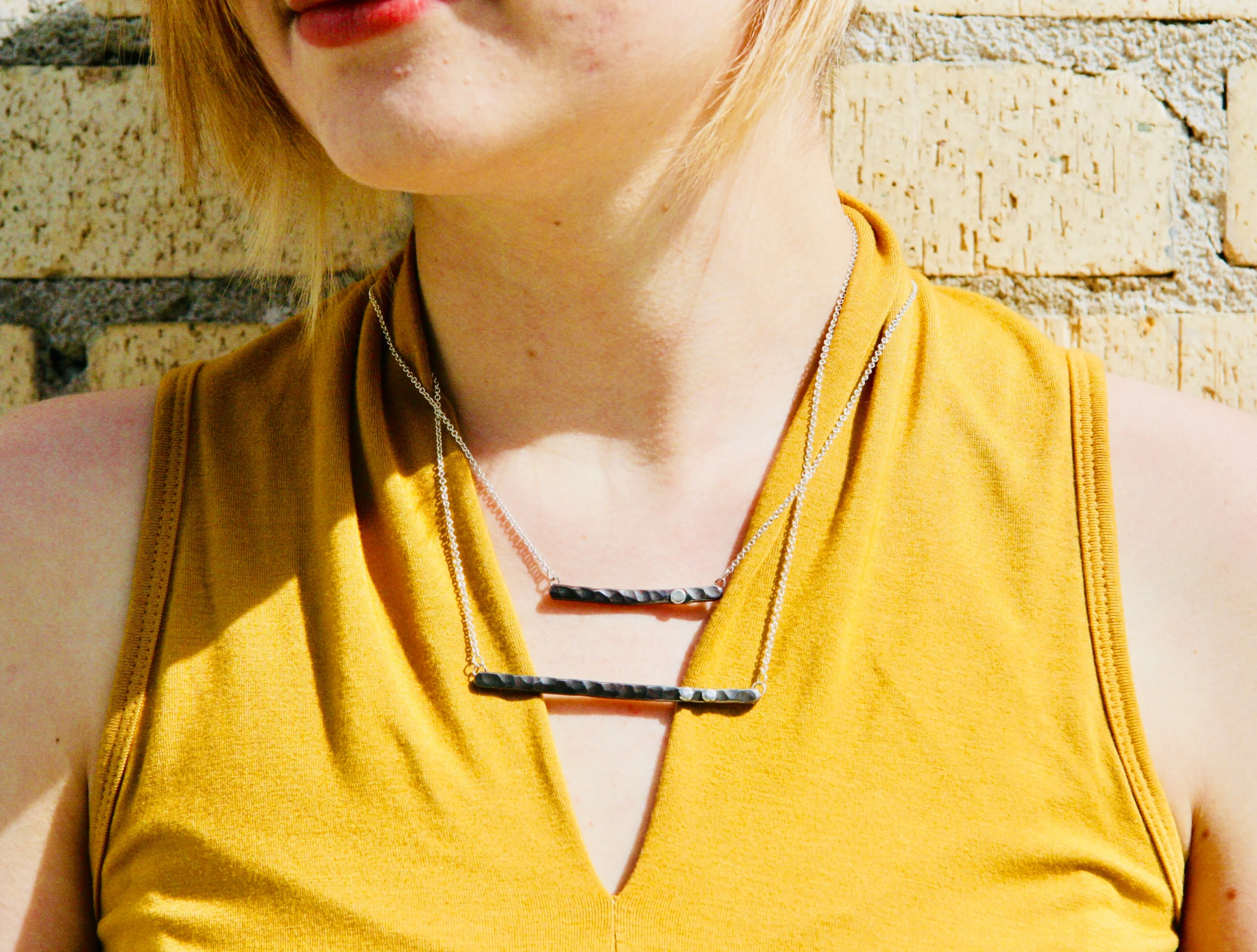 Steel Bar Necklaces