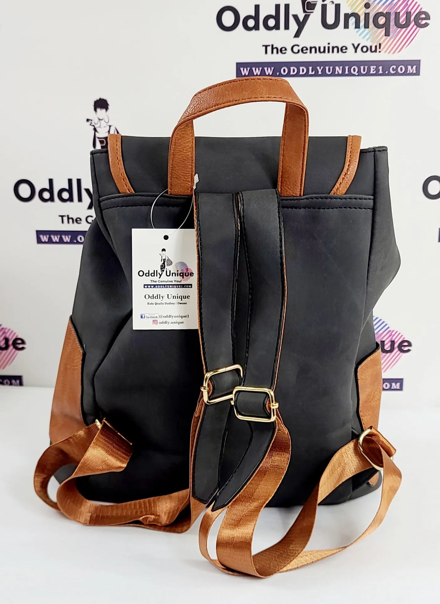 Two Tone Drawstring Backpacks
