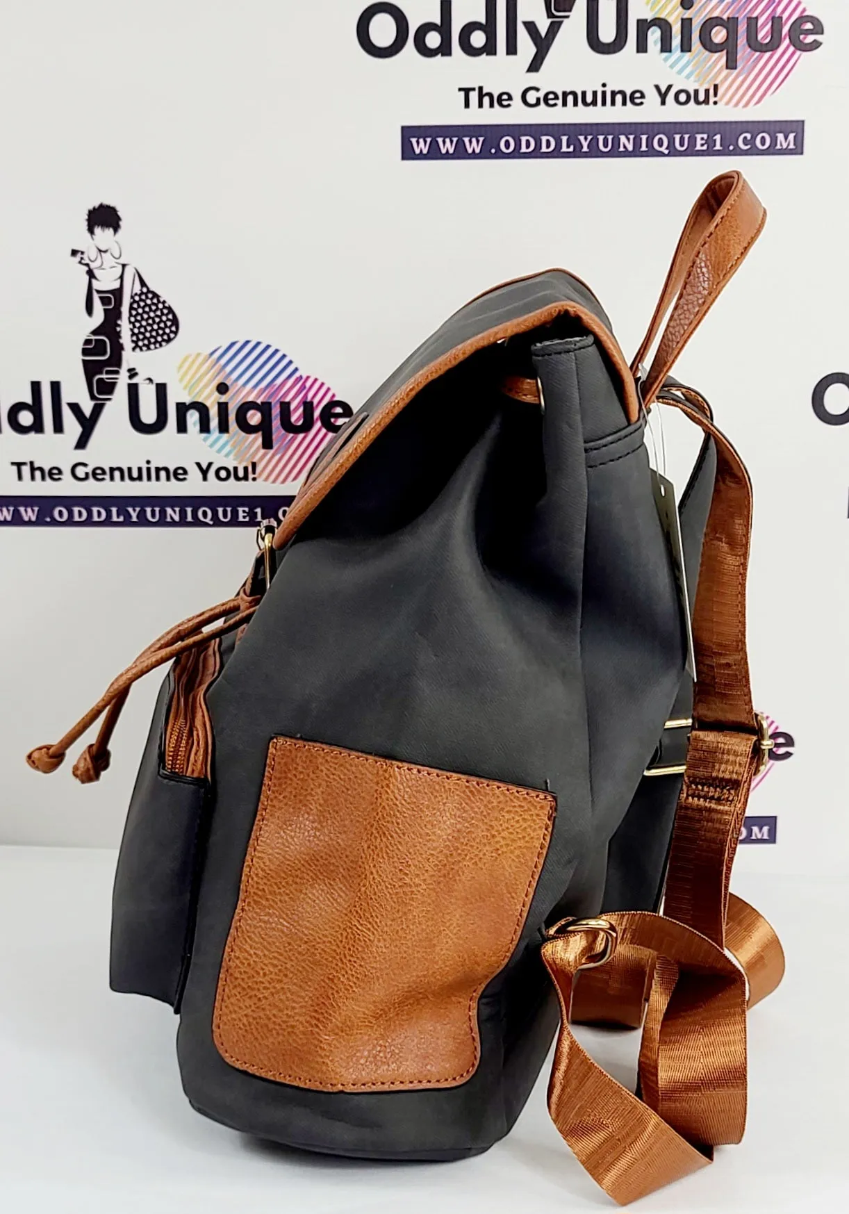 Two Tone Drawstring Backpacks