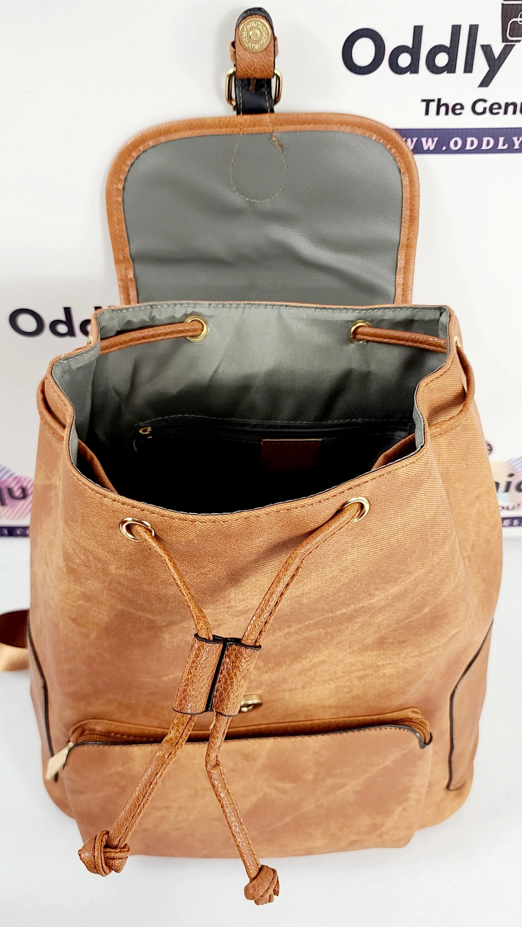 Two Tone Drawstring Backpacks