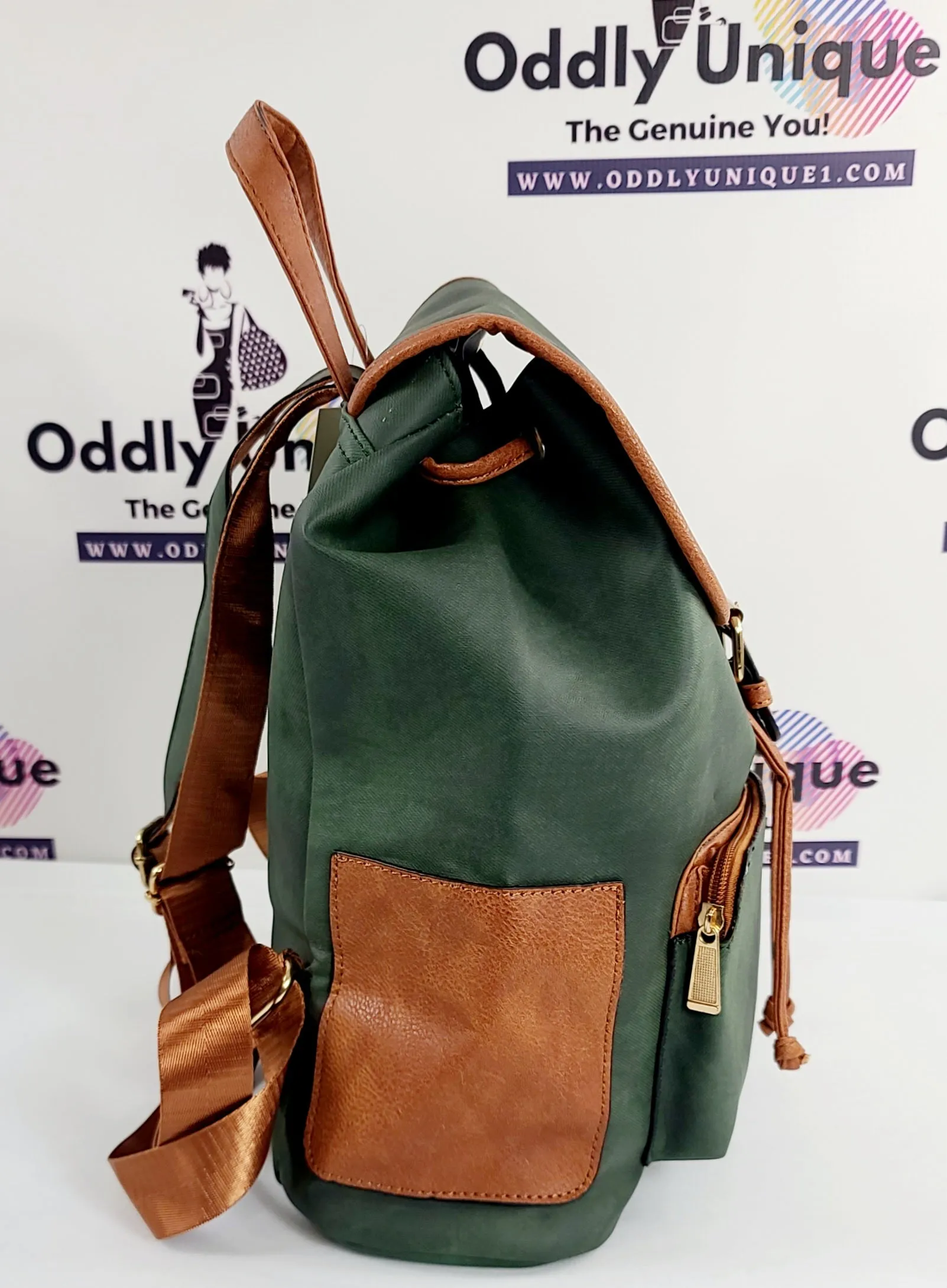 Two Tone Drawstring Backpacks