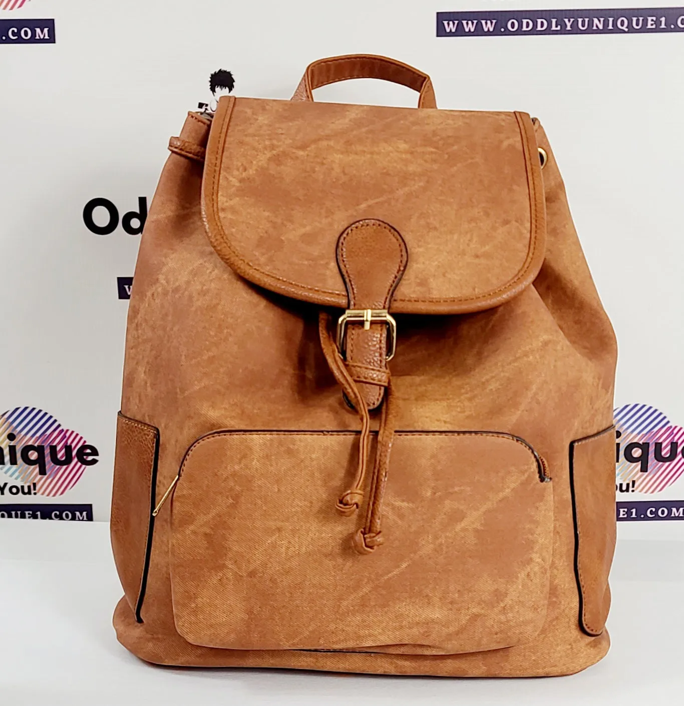 Two Tone Drawstring Backpacks