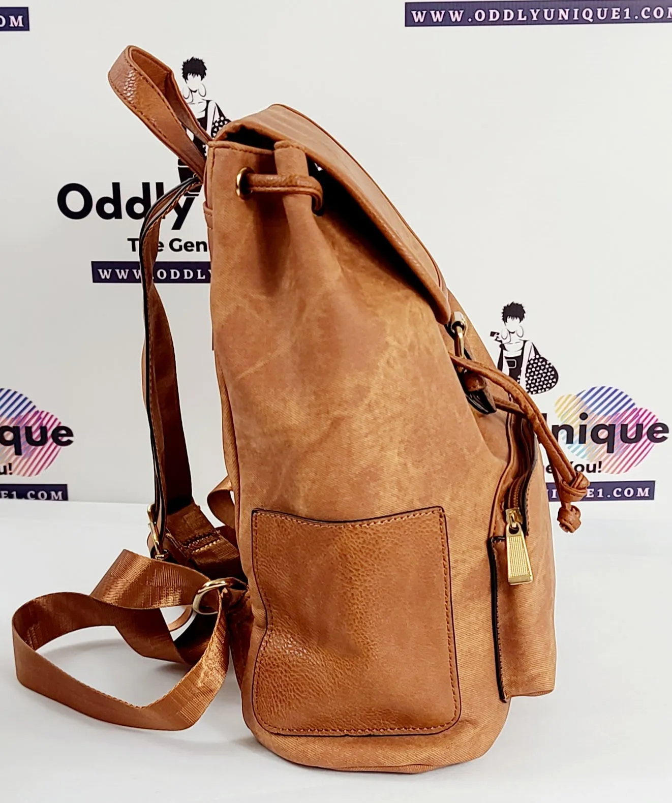Two Tone Drawstring Backpacks