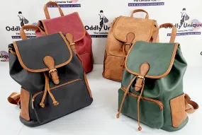 Two Tone Drawstring Backpacks