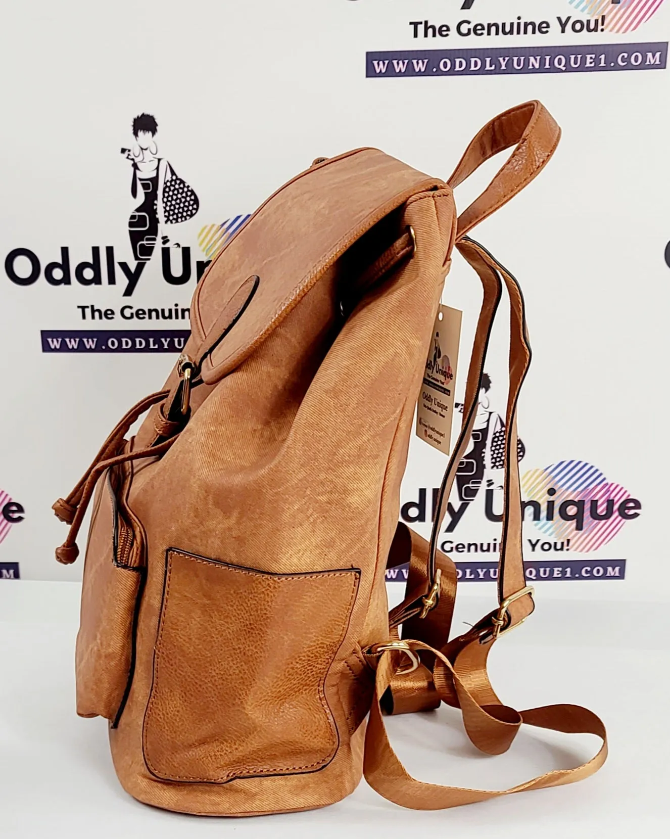 Two Tone Drawstring Backpacks