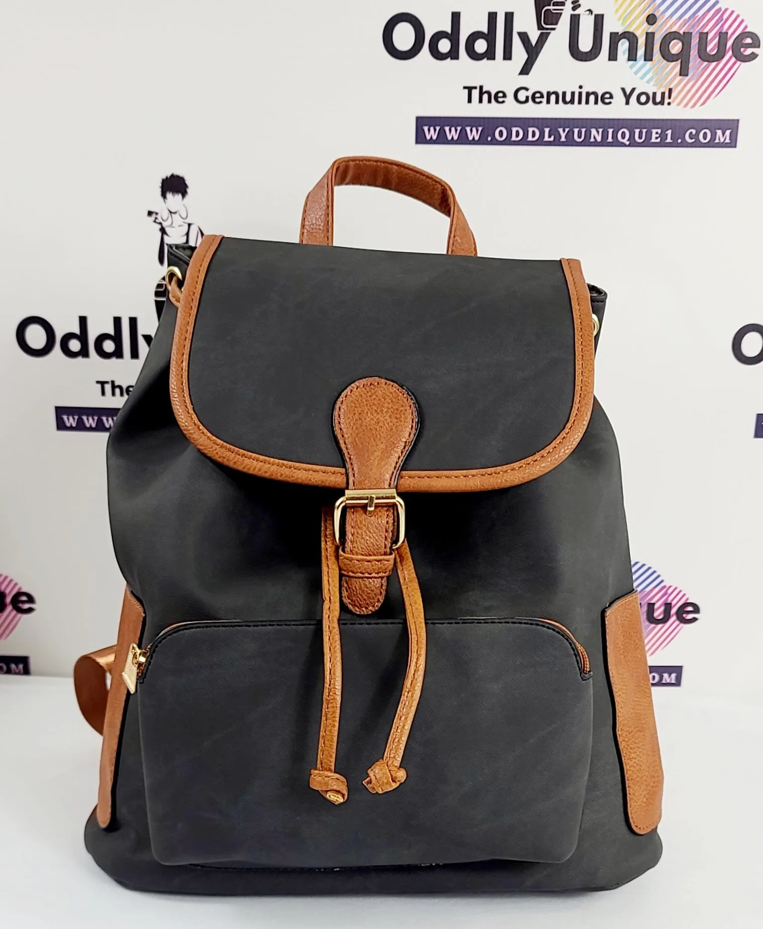 Two Tone Drawstring Backpacks