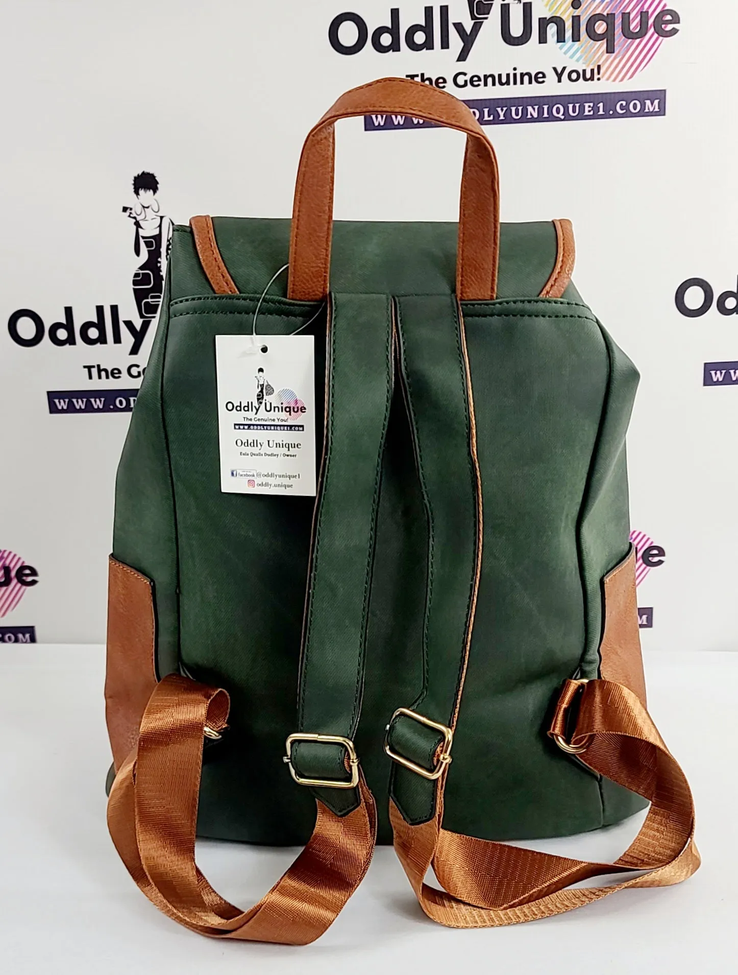 Two Tone Drawstring Backpacks