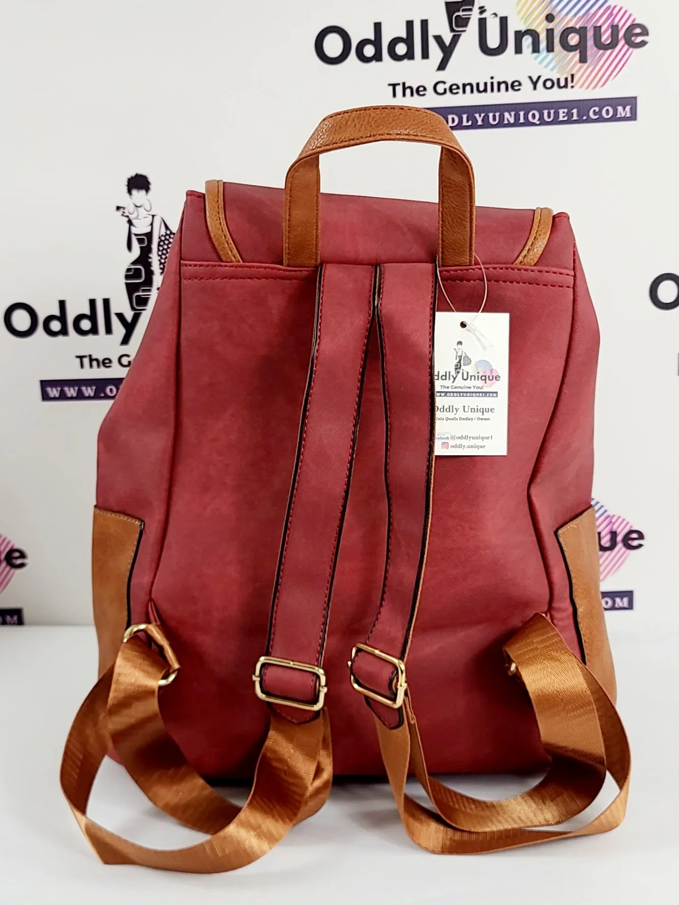 Two Tone Drawstring Backpacks